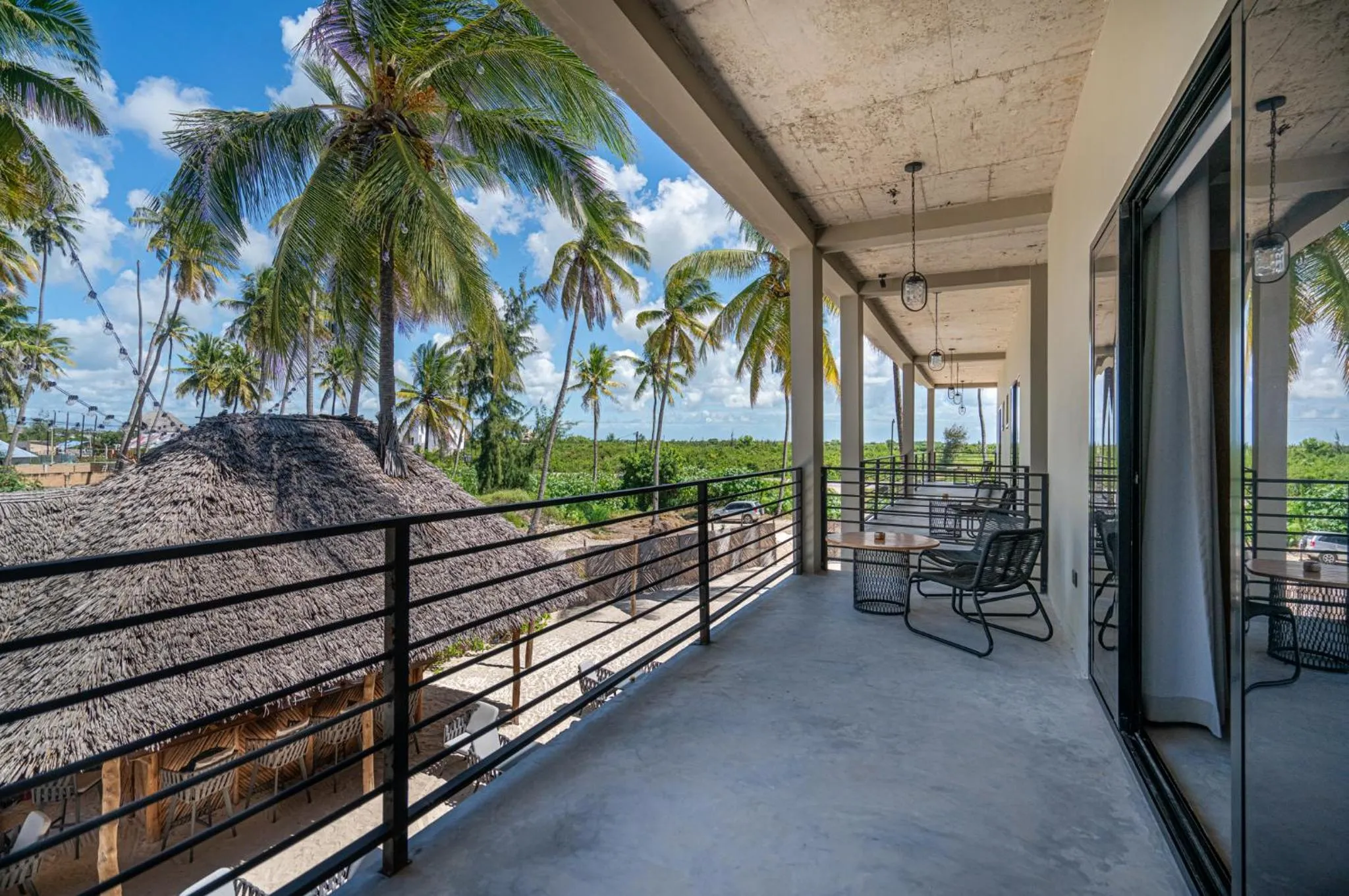 Patio in V Hotel in Paje