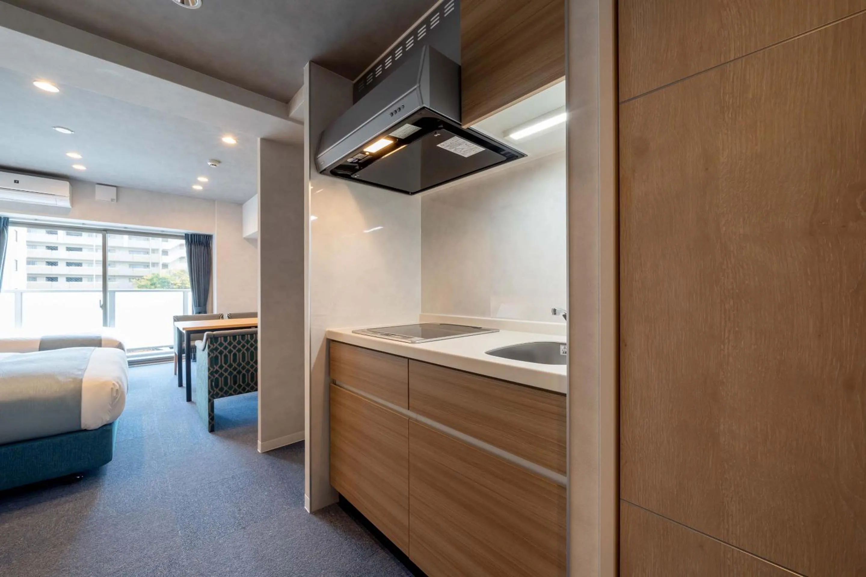 kitchen, Bed in RESI STAY Kyo Ryuvilux Nijo