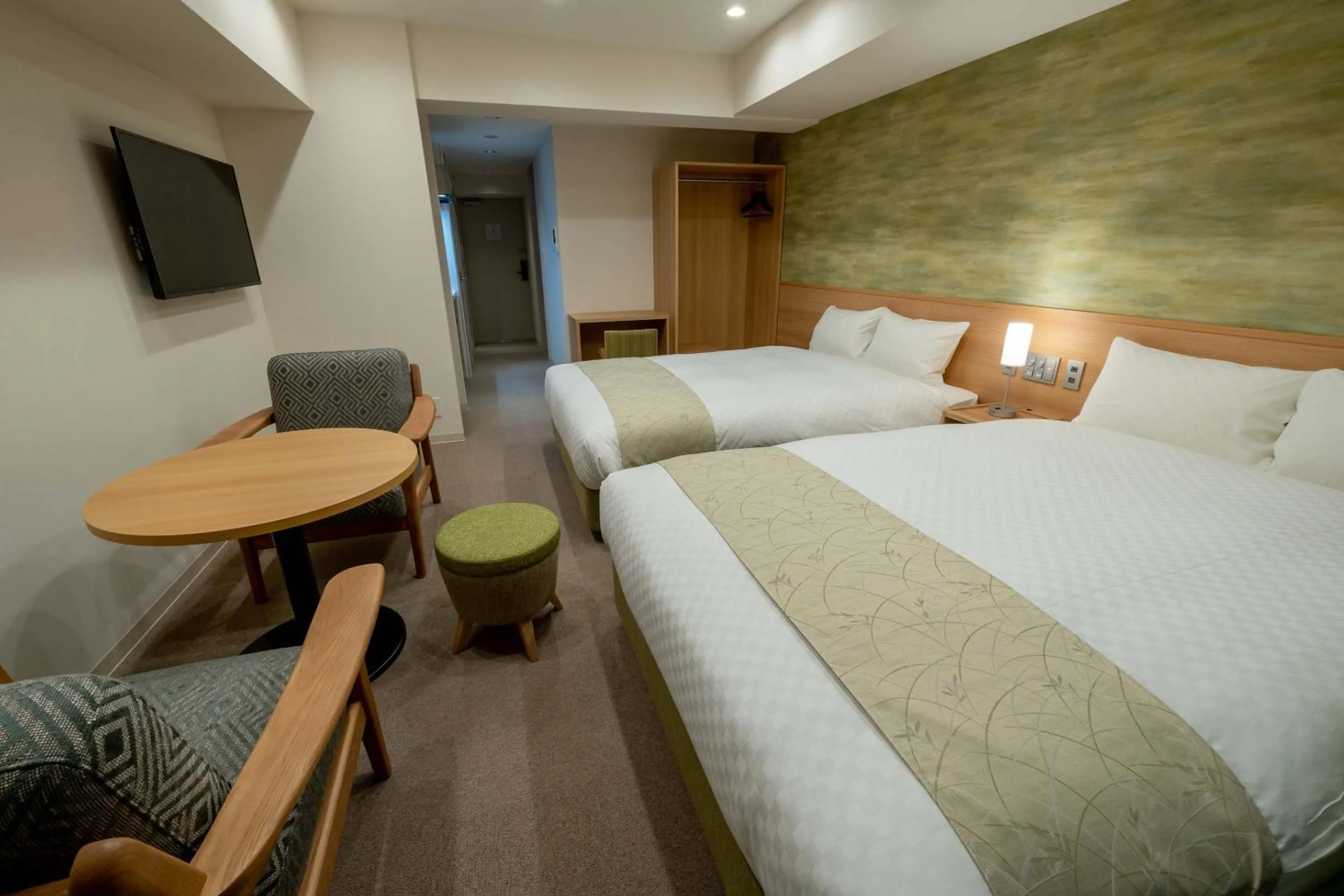 Living room, Bed in RESI STAY Kyo Ryuvilux Nijo