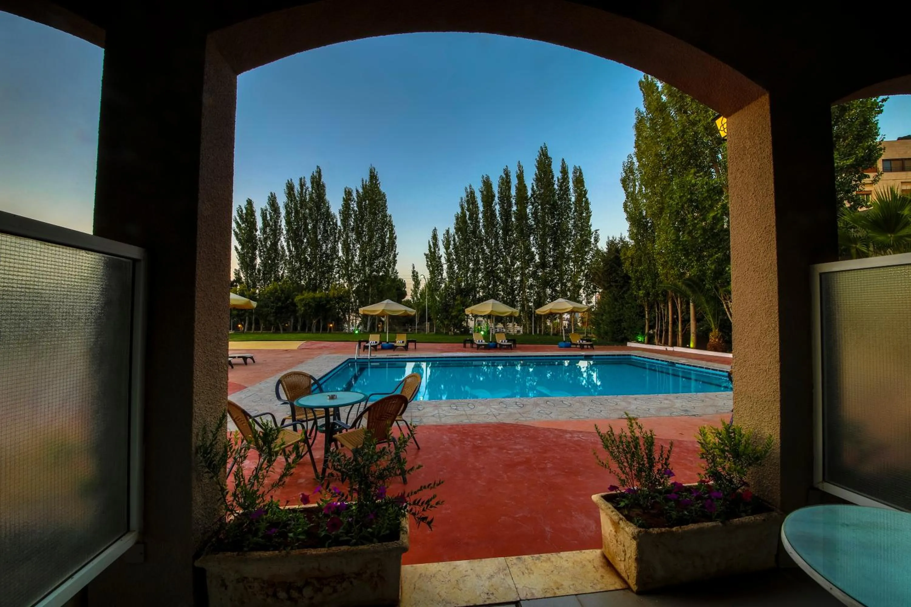 Pool view in Century Park Hotel