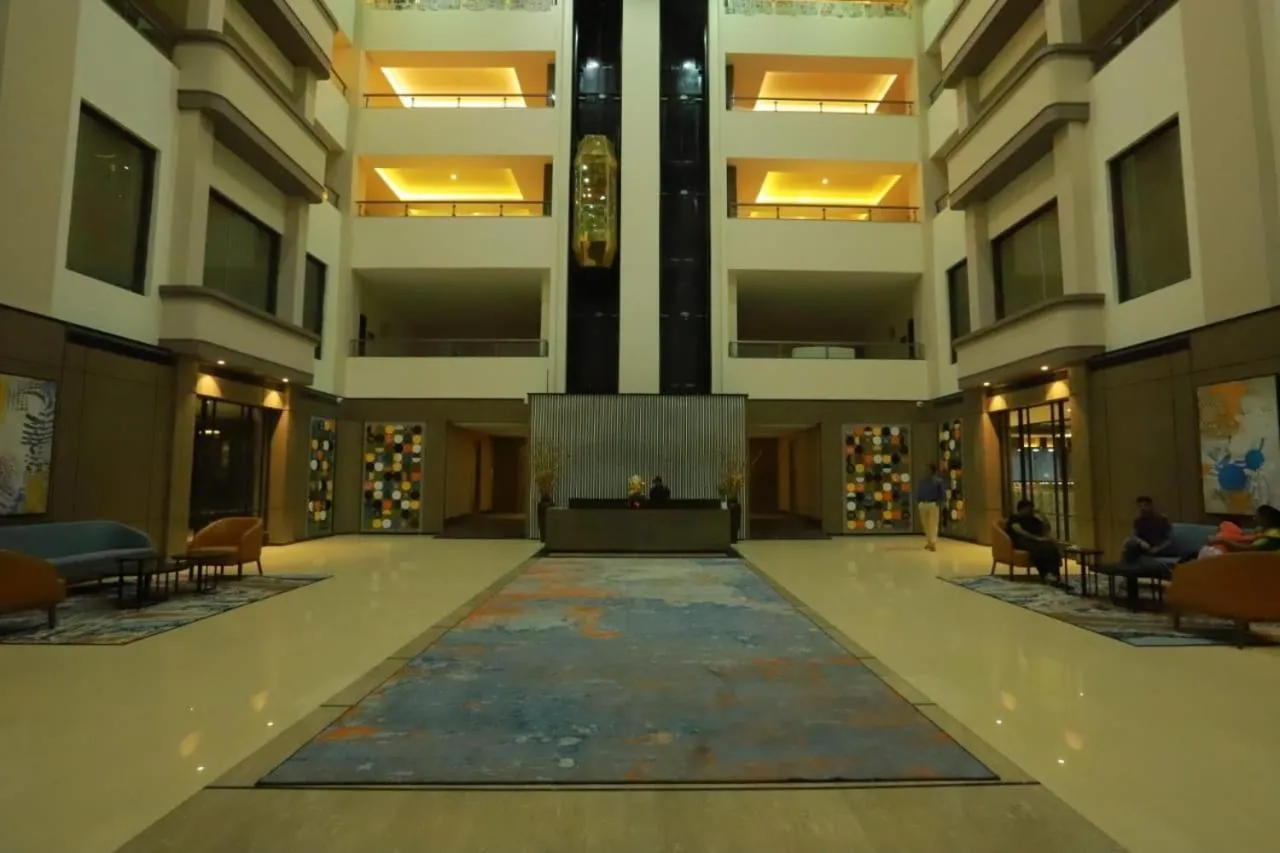 Lobby or reception in Grand Sarovar Portico, Latur