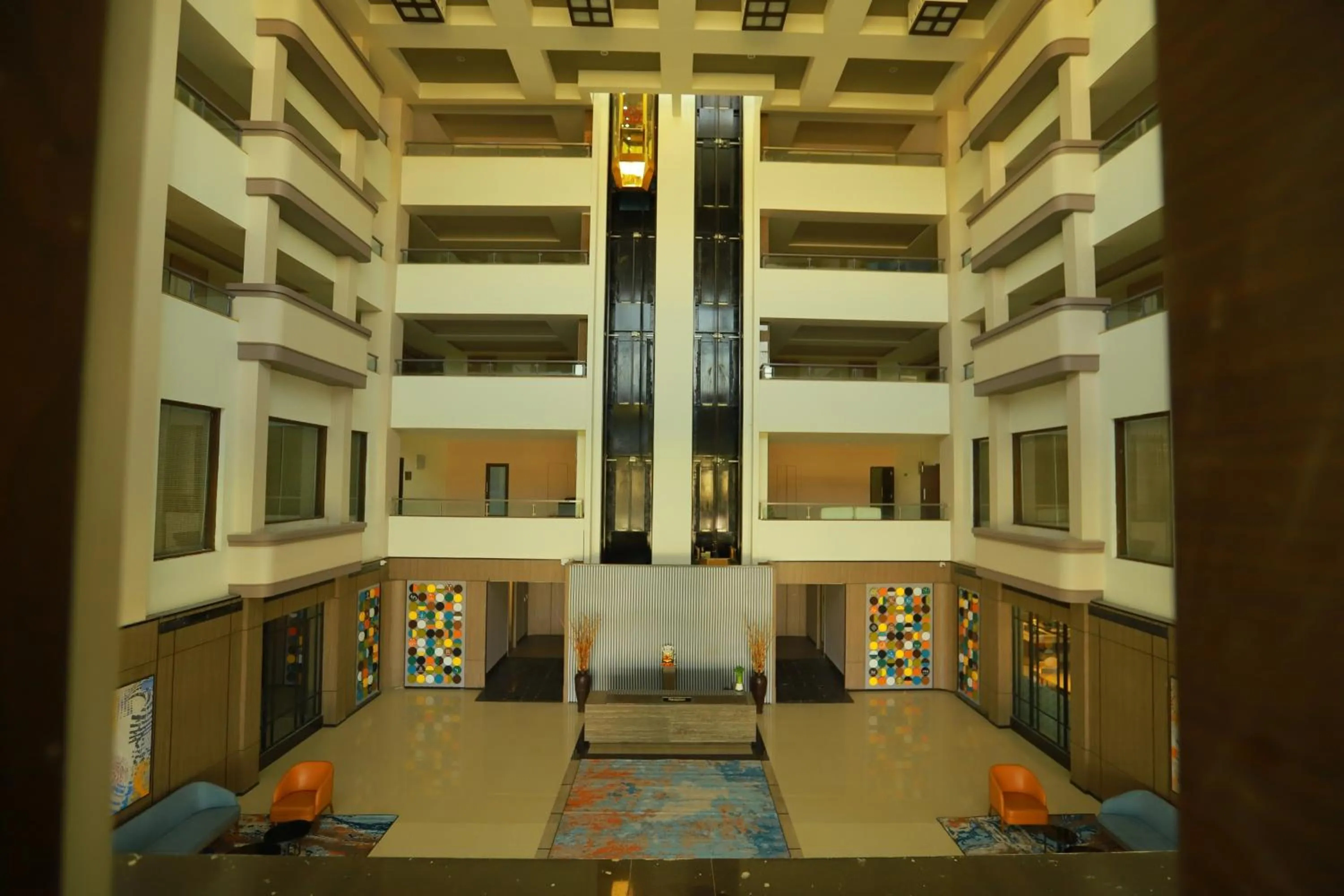 Lobby or reception in Grand Sarovar Portico, Latur