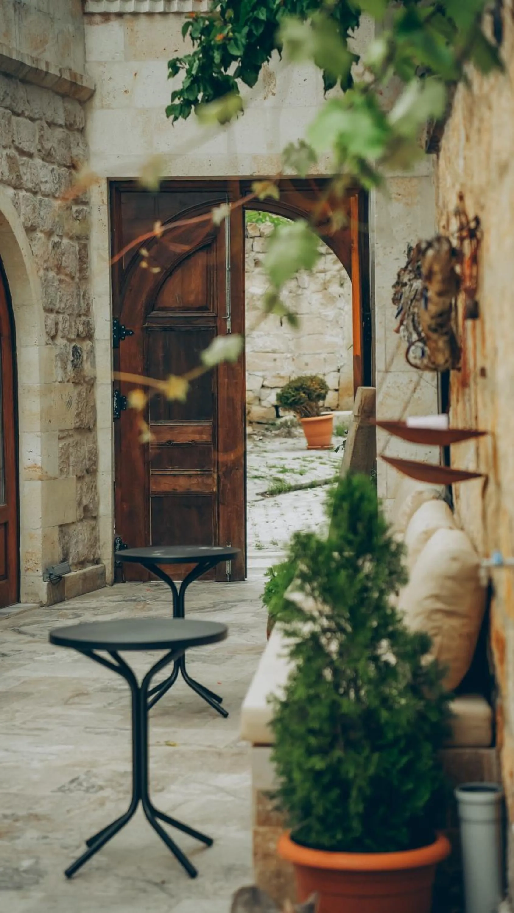 Facade/entrance in Serenus Cave Suites