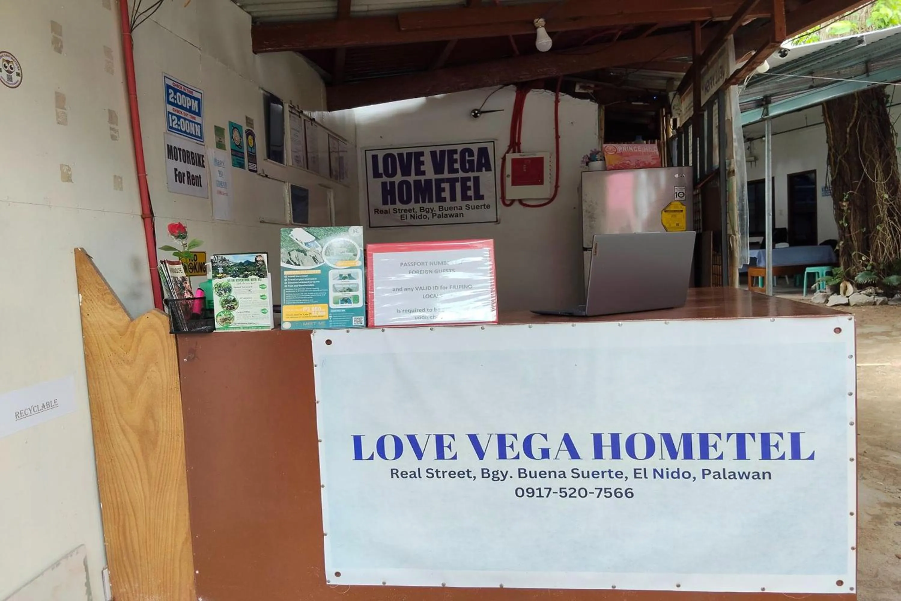 Lobby or reception in Love Vega Hometel El Nido near Beach