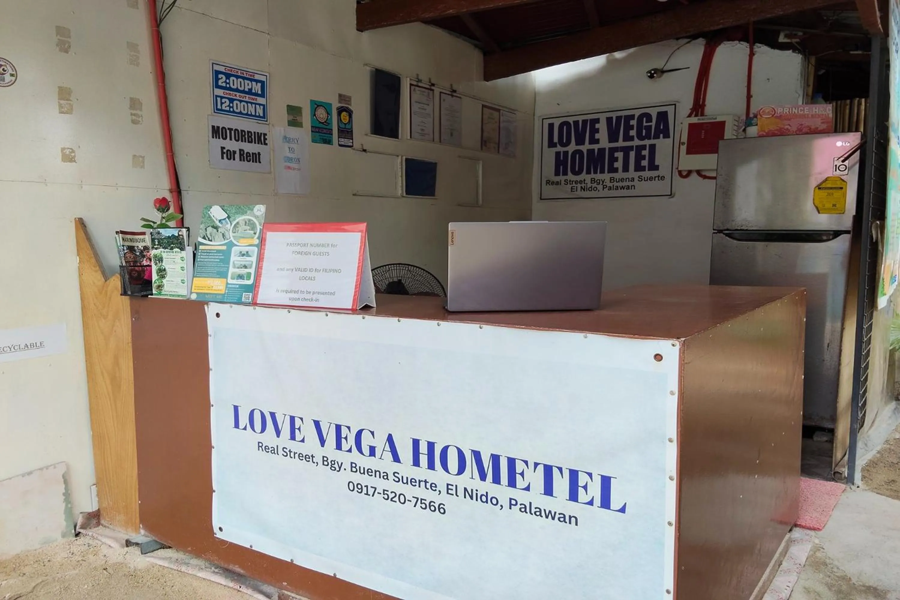 Lobby or reception in Love Vega Hometel El Nido near Beach