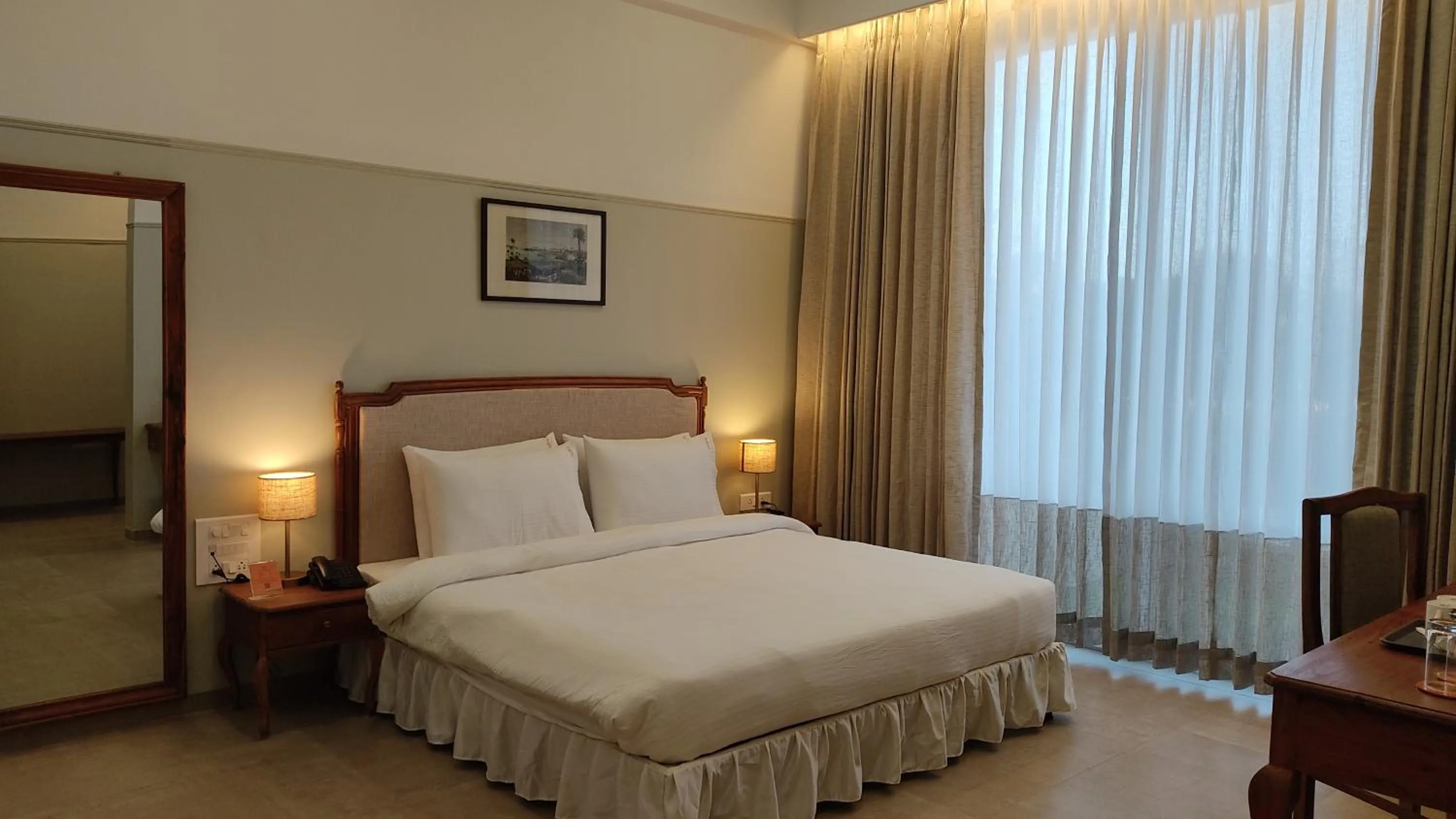 Bed in juSTa Rudra Resort & Spa