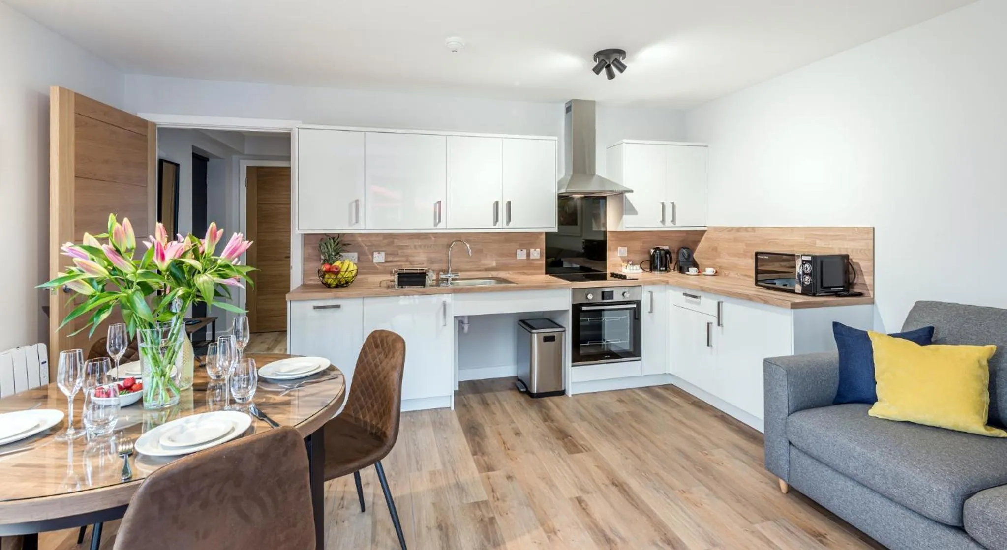 Kitchen or kitchenette in High Range Holiday Apartments