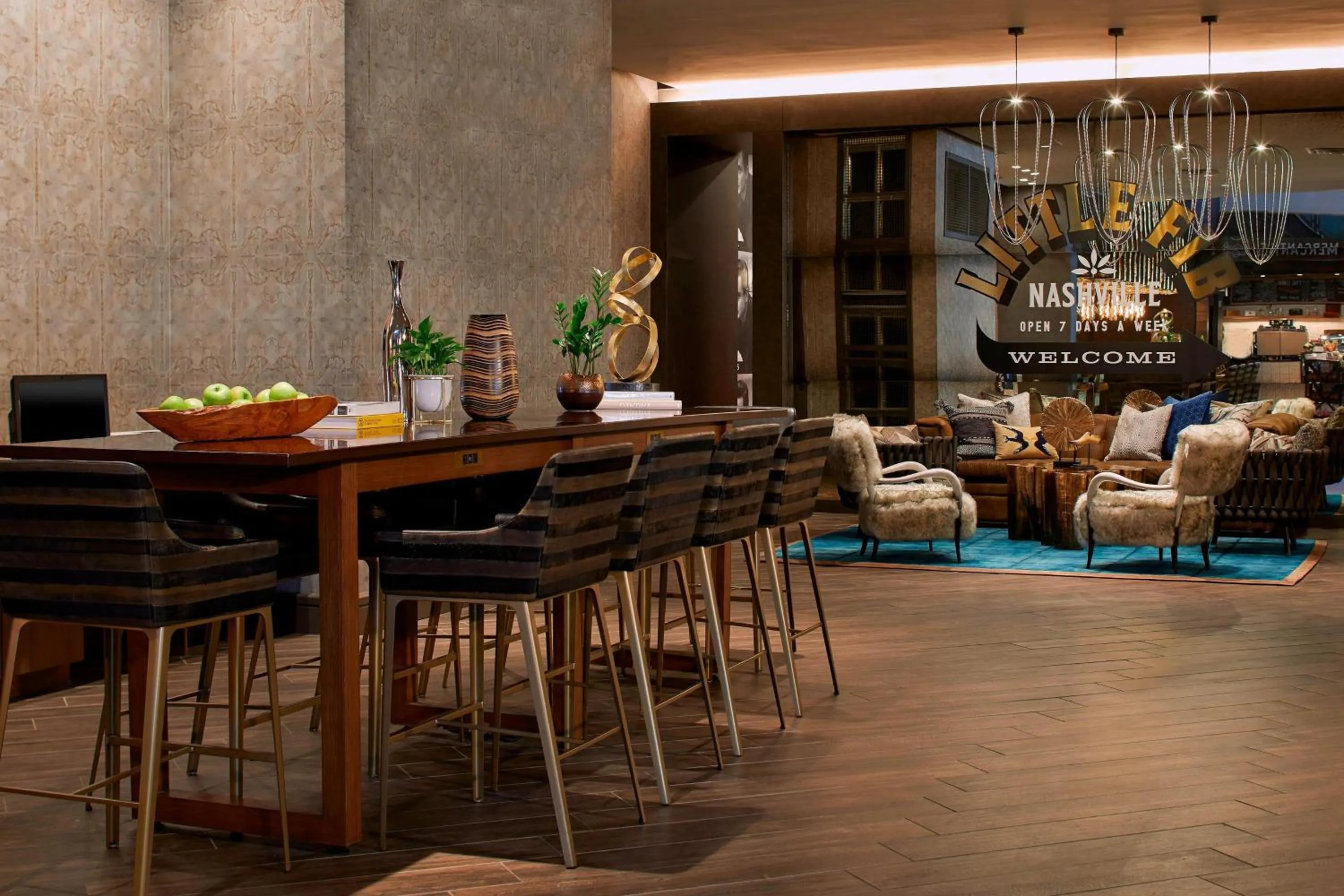 Lobby or reception in Renaissance Nashville Hotel