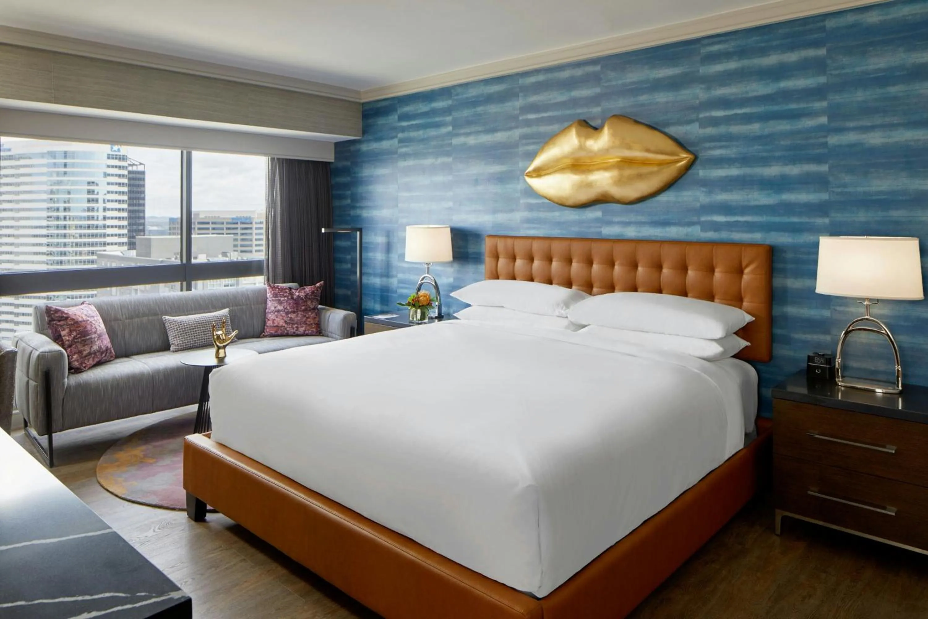 Bedroom, Bed in Renaissance Nashville Hotel