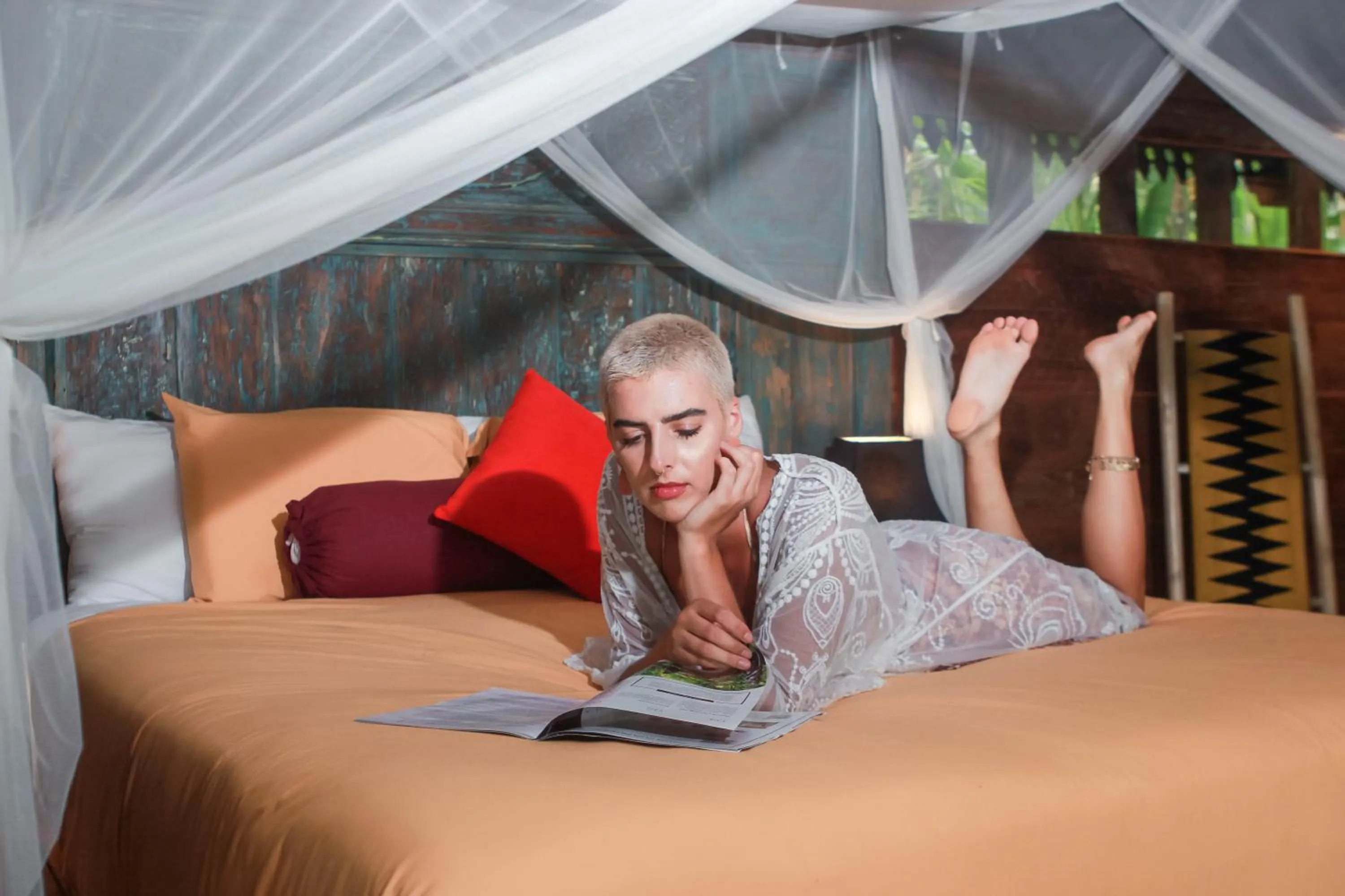 Bed in Masakali Retreat