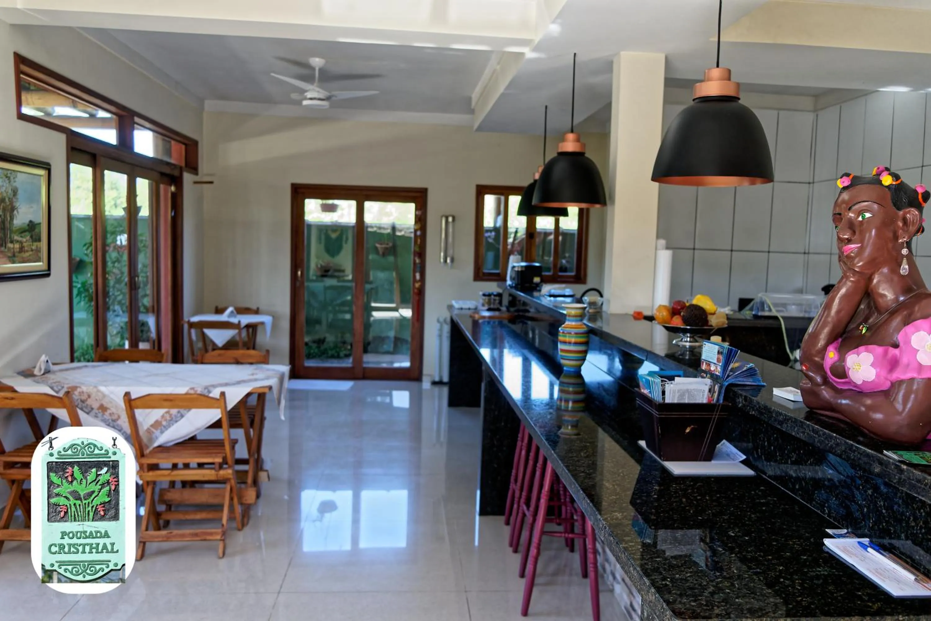 Kitchen or kitchenette in Pousada Cristhal Paraty