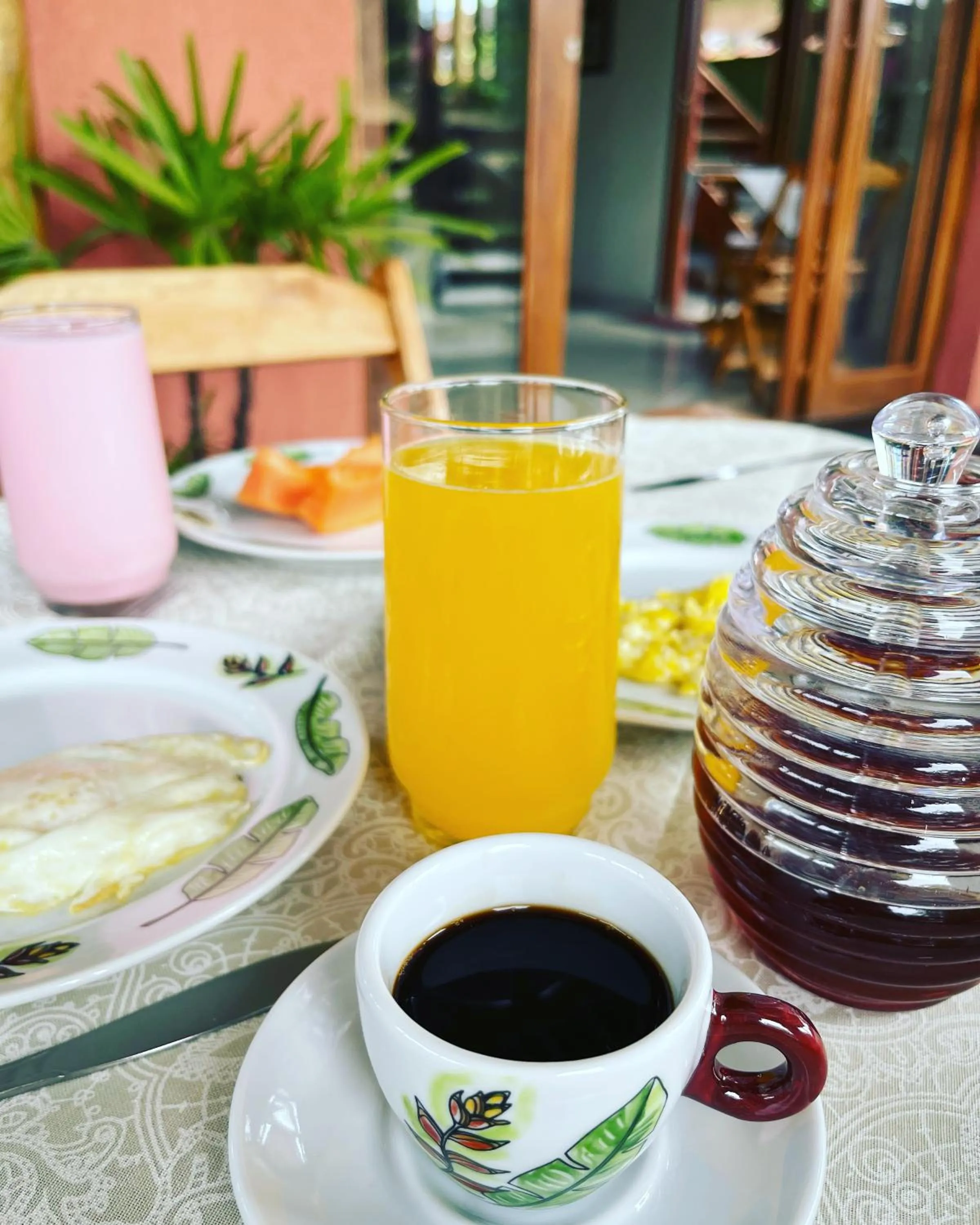 Breakfast in Pousada Cristhal Paraty