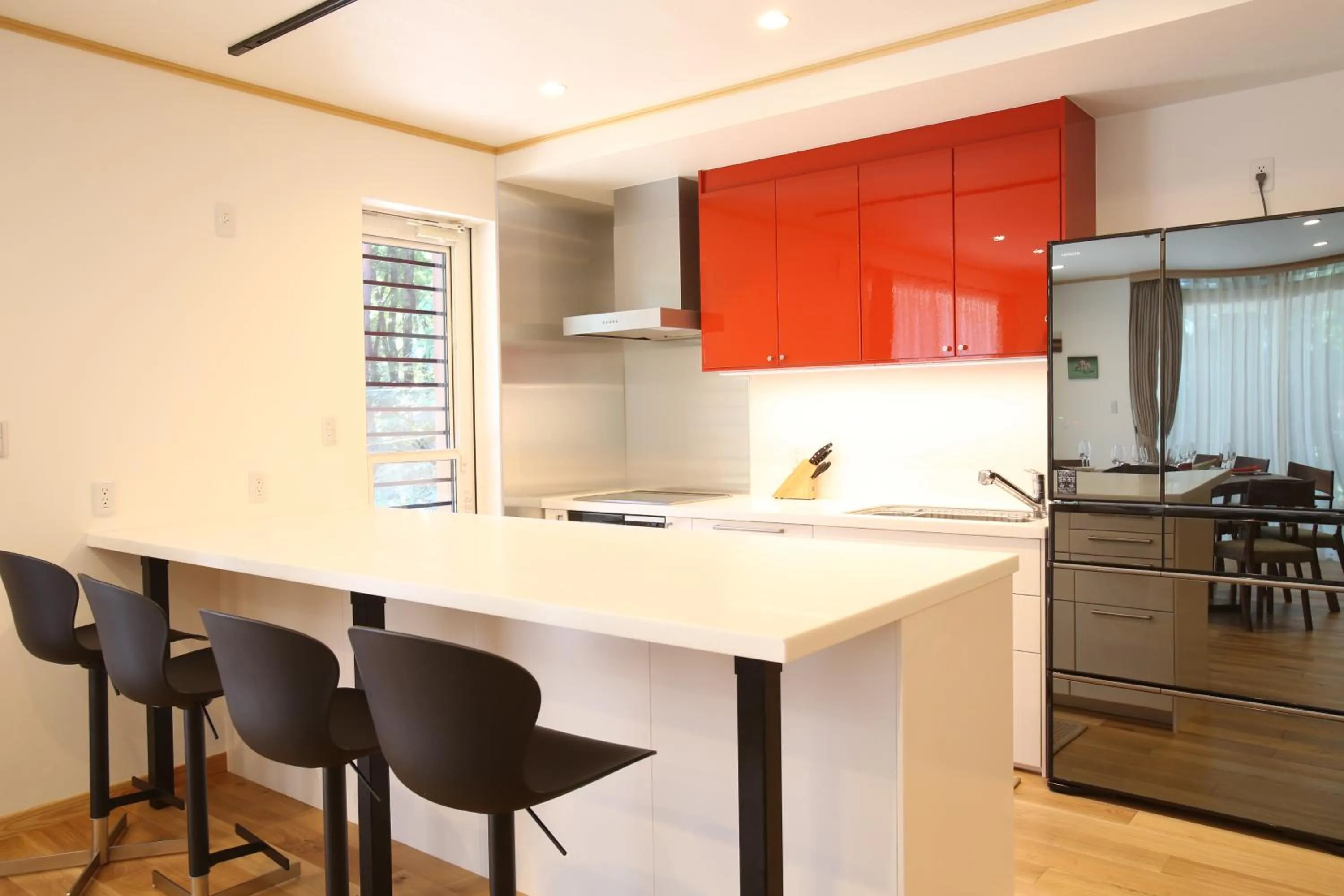 Kitchen or kitchenette in Villa Bavaria by Hakuba White Fox Company