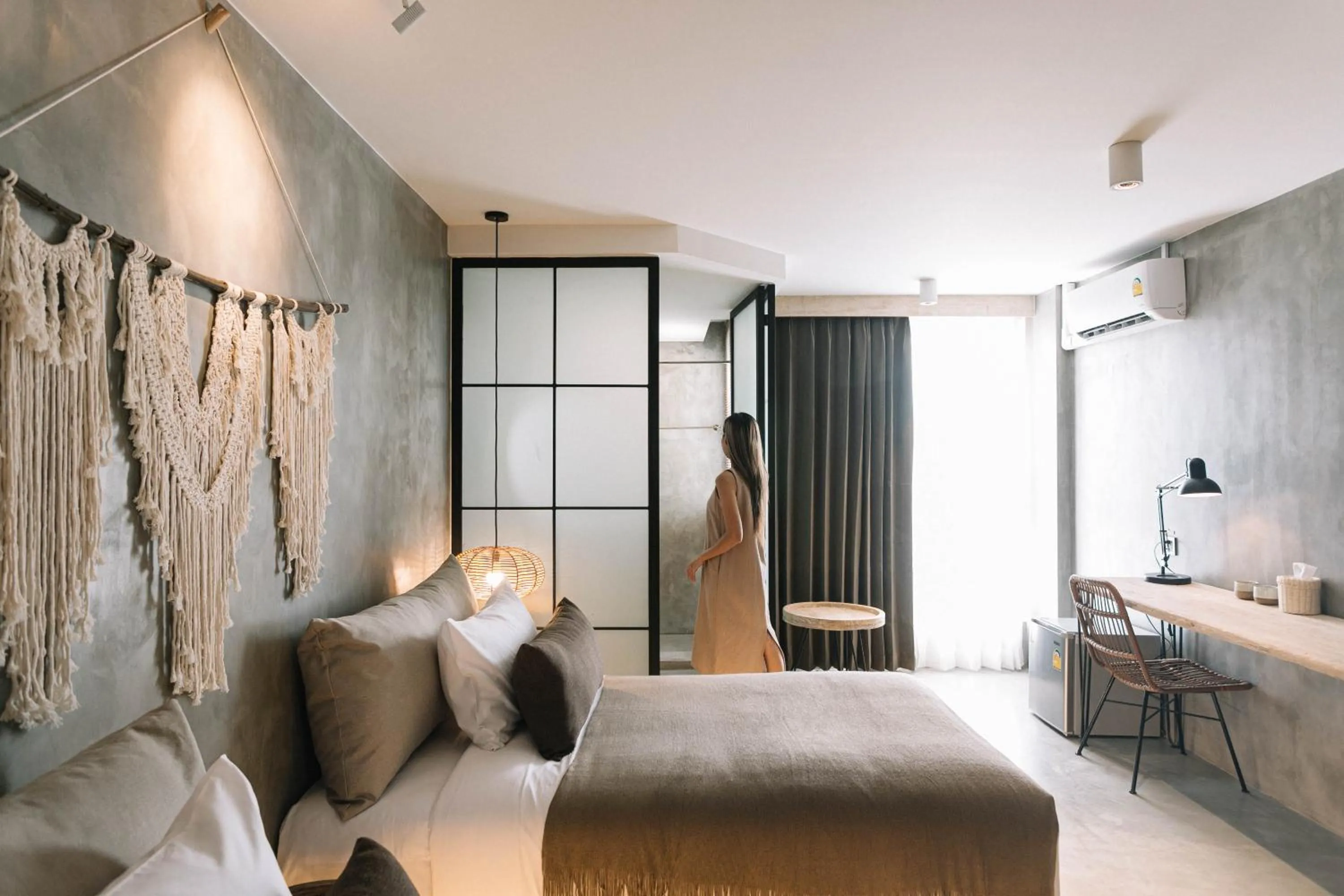 People, Bed in Glory Wabi Sabi Hotel 清迈古城荣耀侘寂酒店