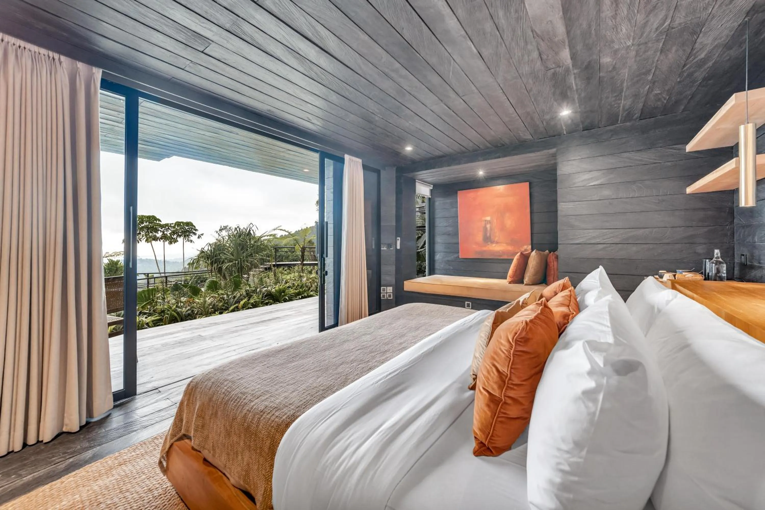 View (from property/room), Bed in Munduk Cabins