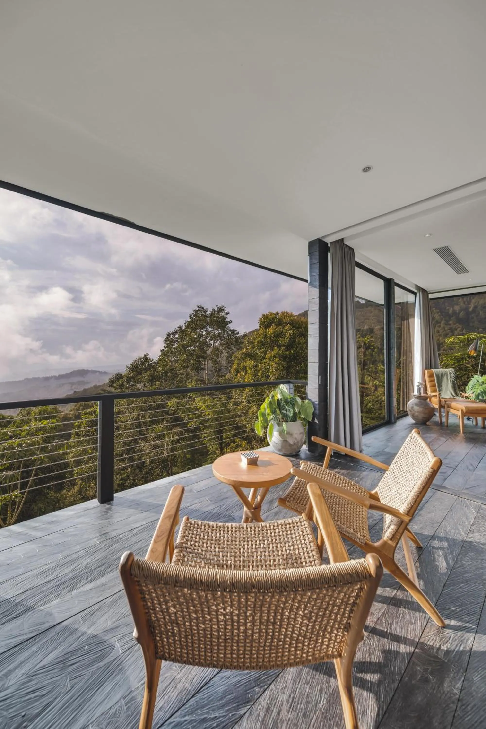 Balcony/Terrace in Munduk Cabins