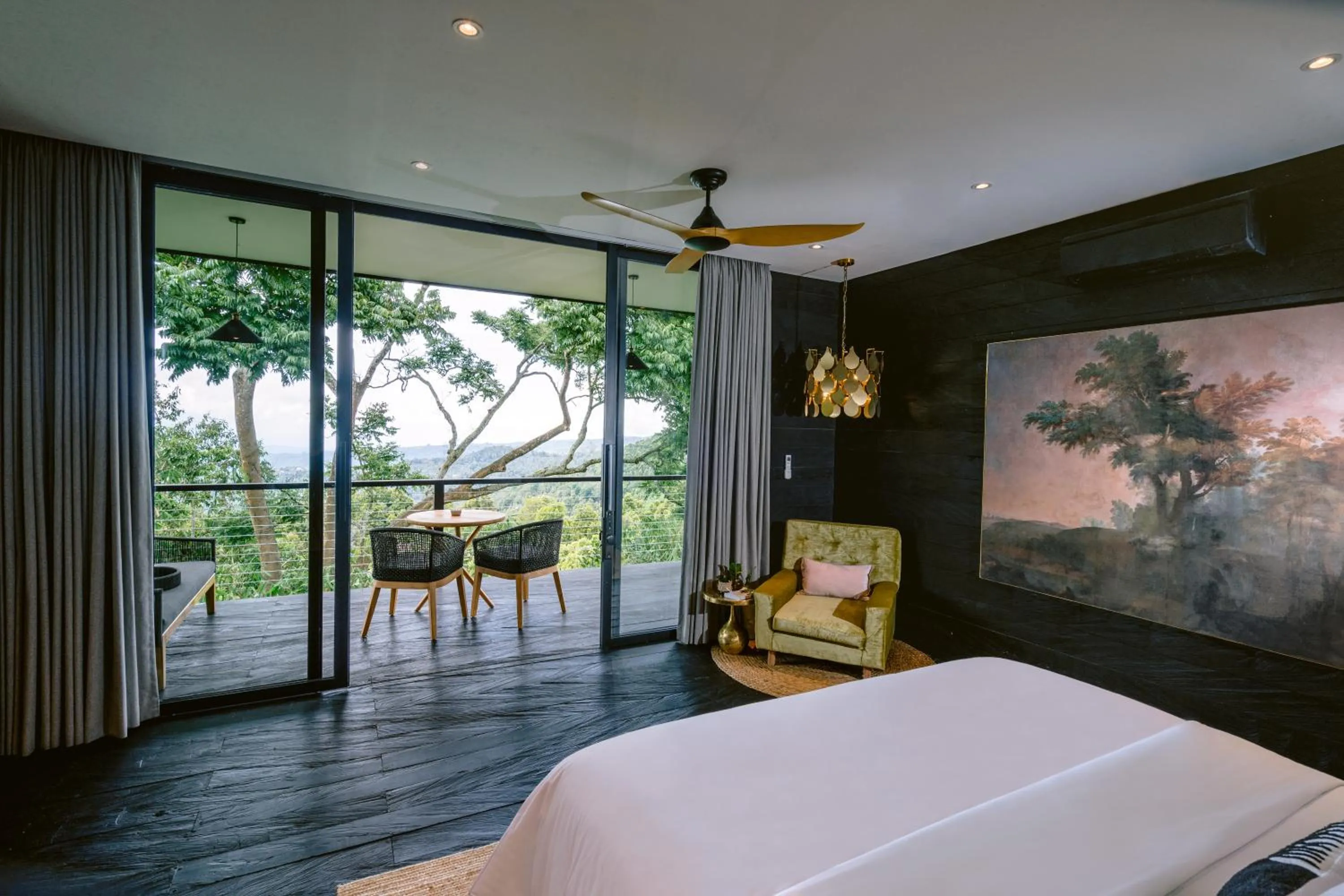 View (from property/room), Bed in Munduk Cabins