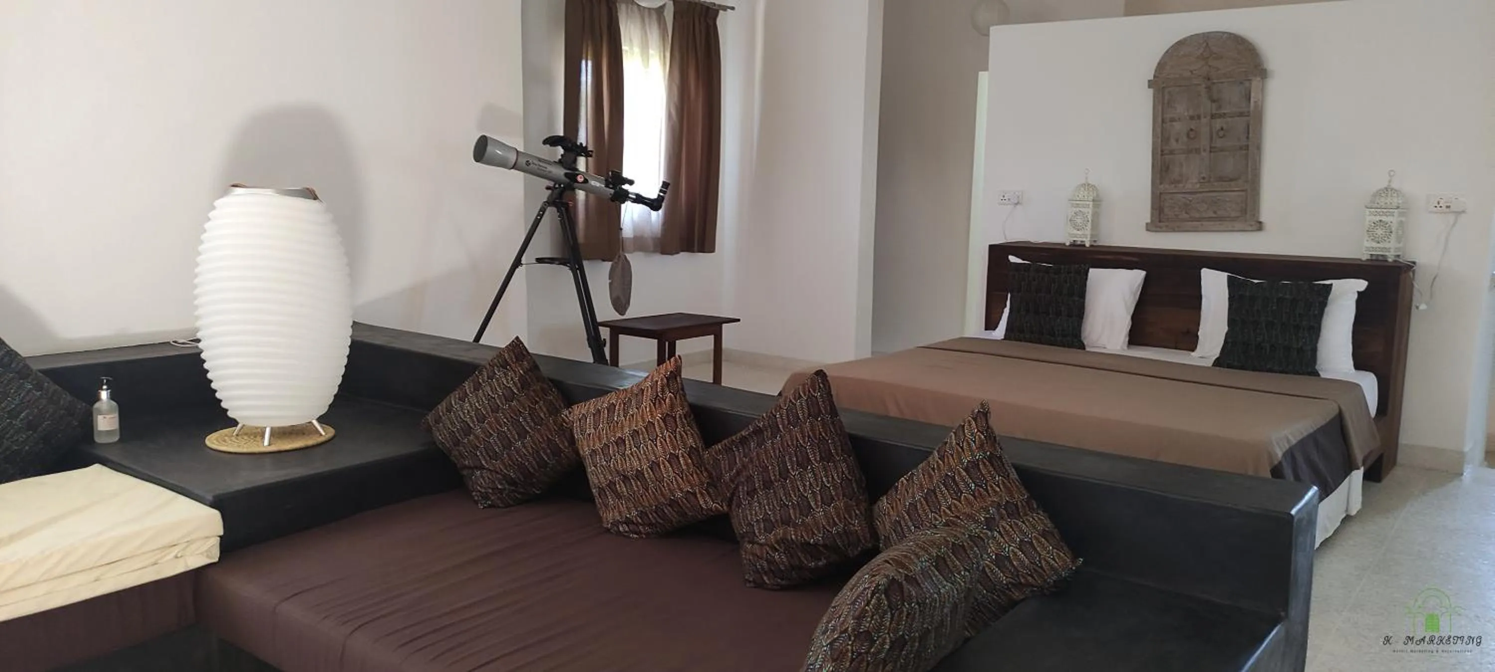 Bed in Amani Villas Nature Retreat