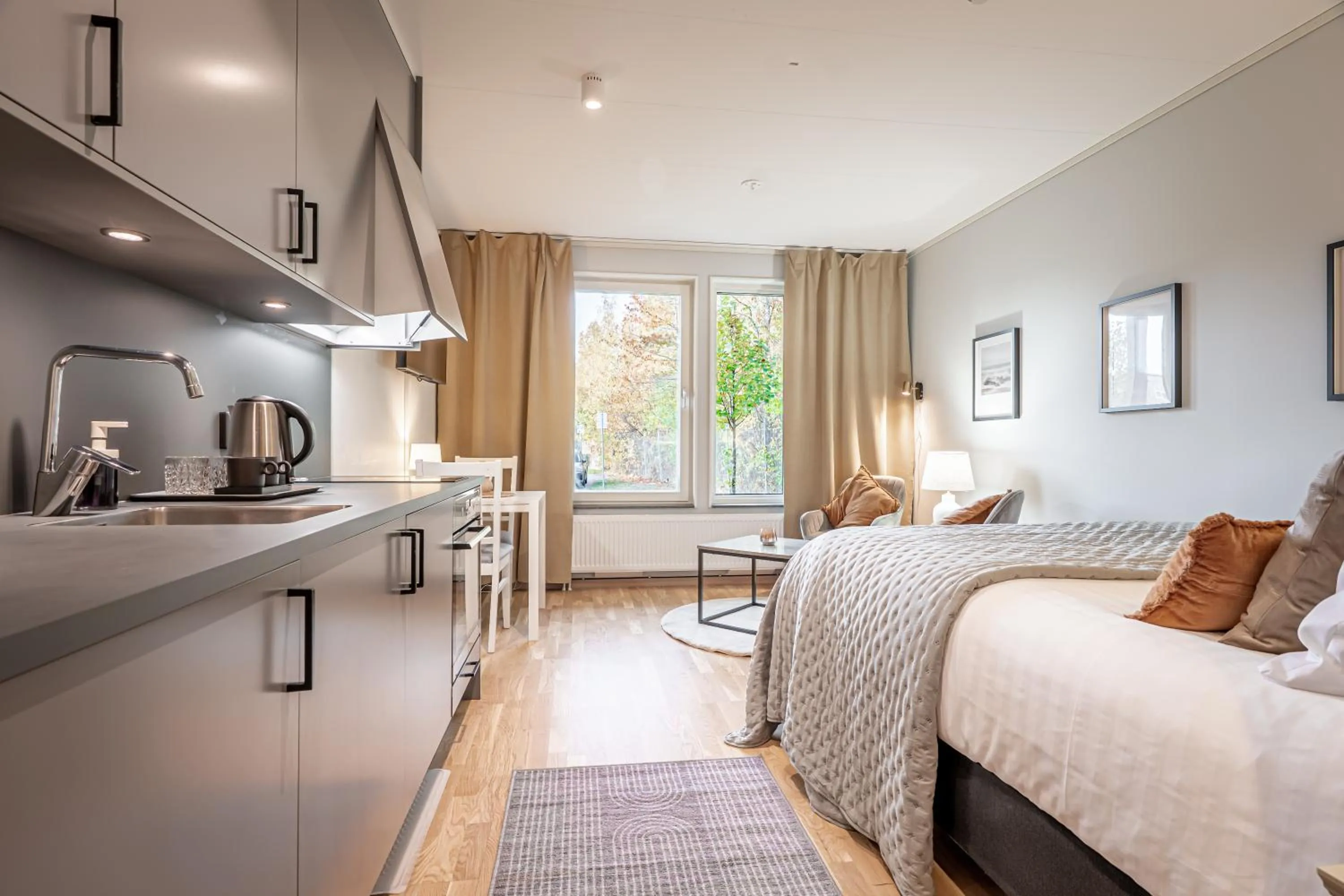 Bedroom in Uppsala Hotel Apartments