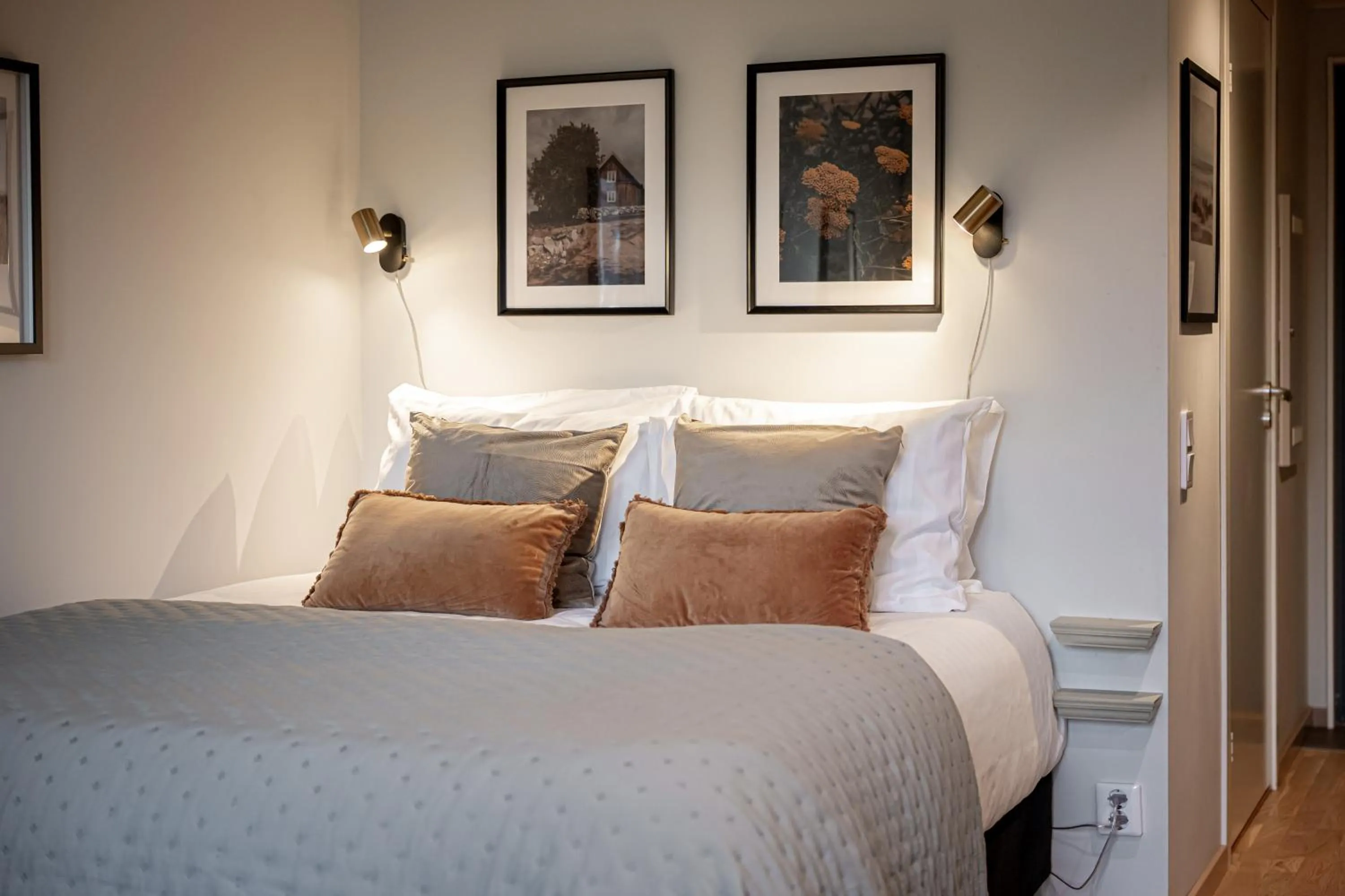 Bed in Uppsala Hotel Apartments