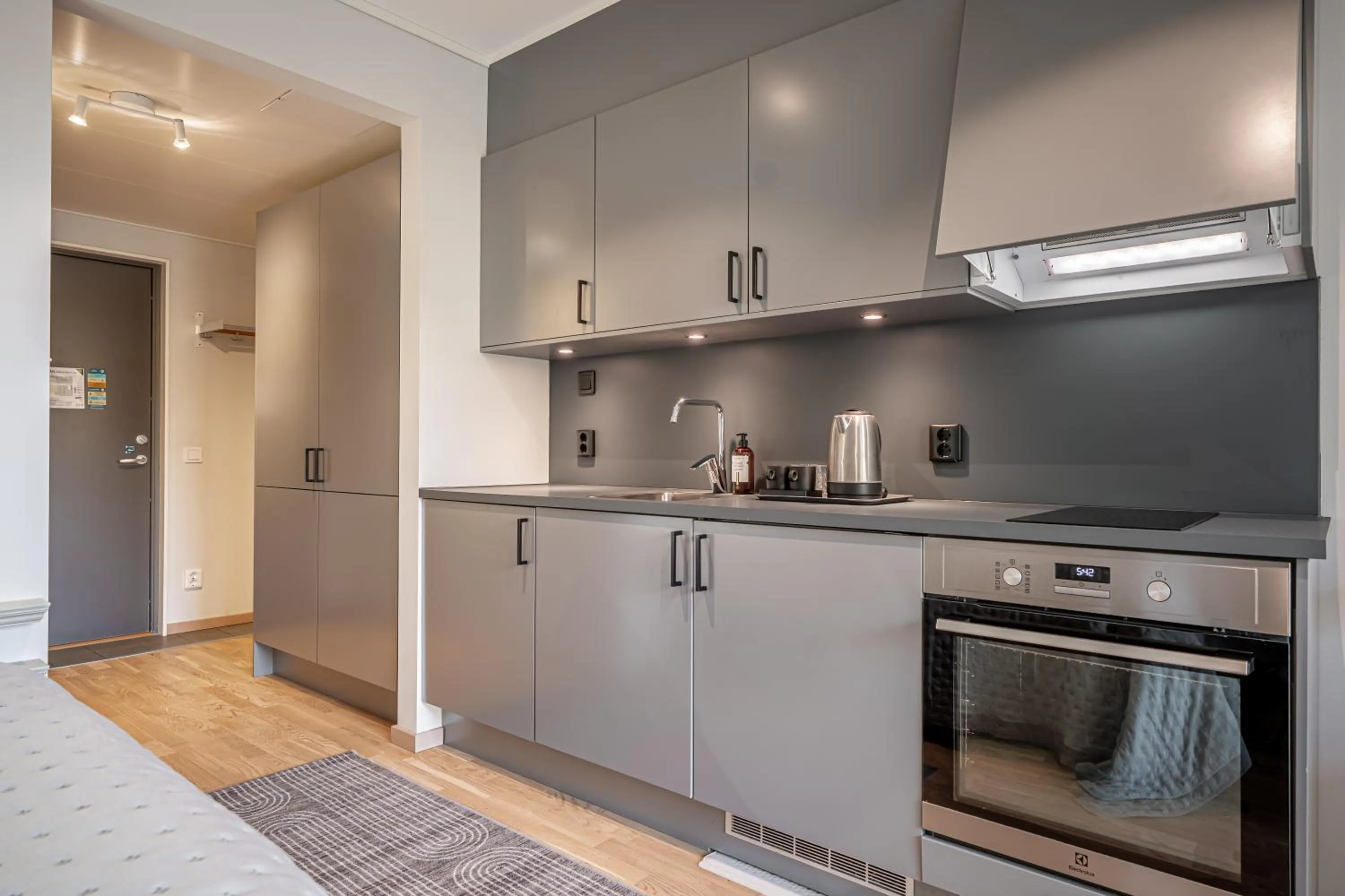 kitchen in Uppsala Hotel Apartments