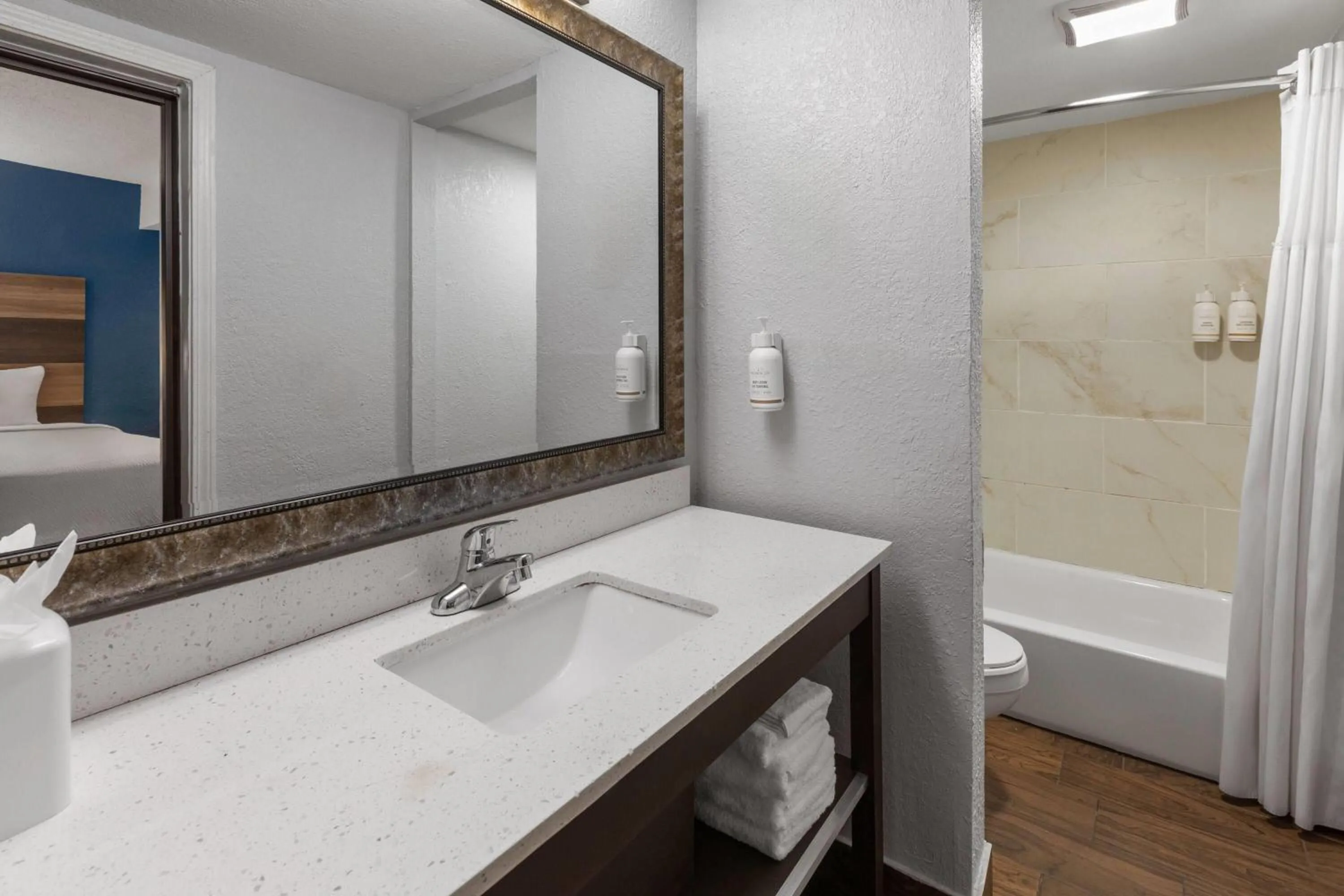 Bathroom in Baymont by Wyndham Downtown Detroit