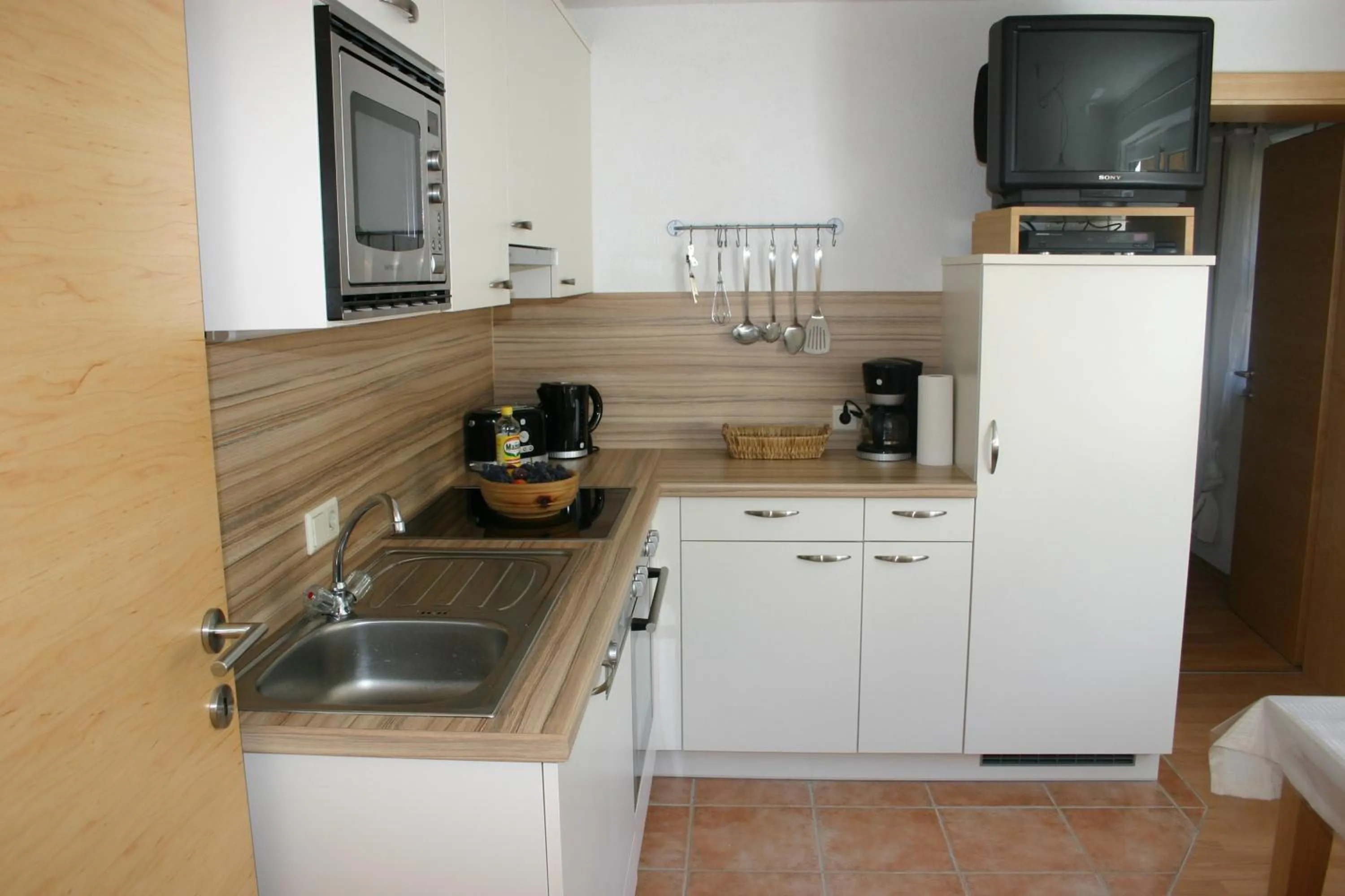 Kitchen or kitchenette in Ferienwohnung Prosch