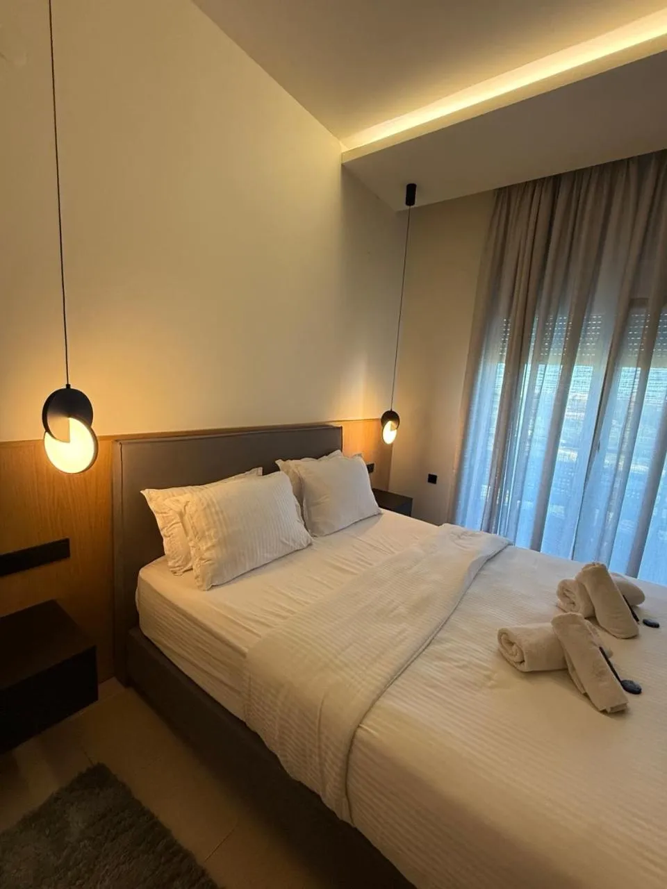 Bed in Thalassa Apart Hotel