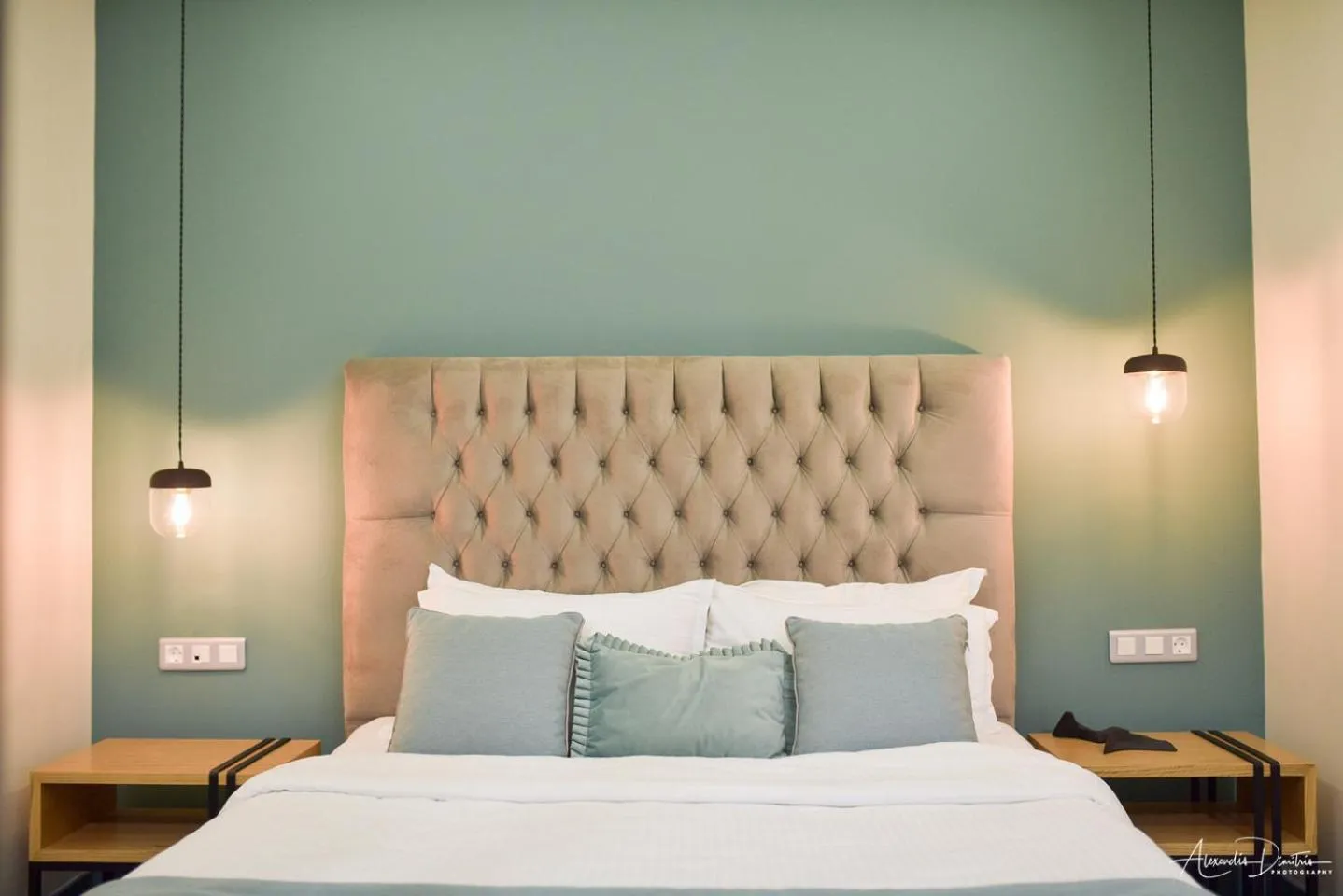 Bed in Thalassa Apart Hotel