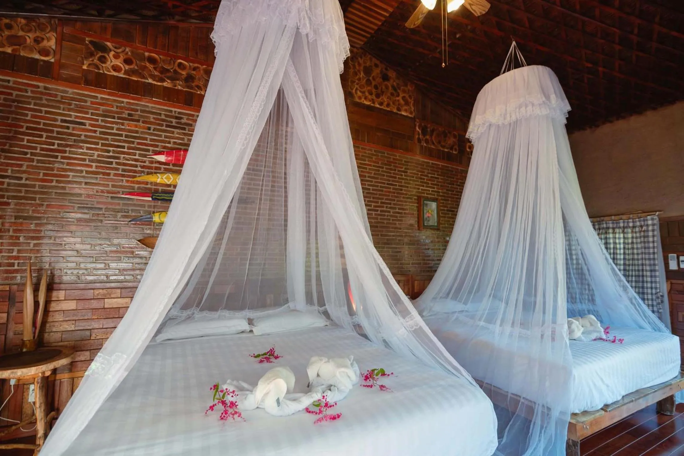 Bed in MEKONG SILT ECOLODGE
