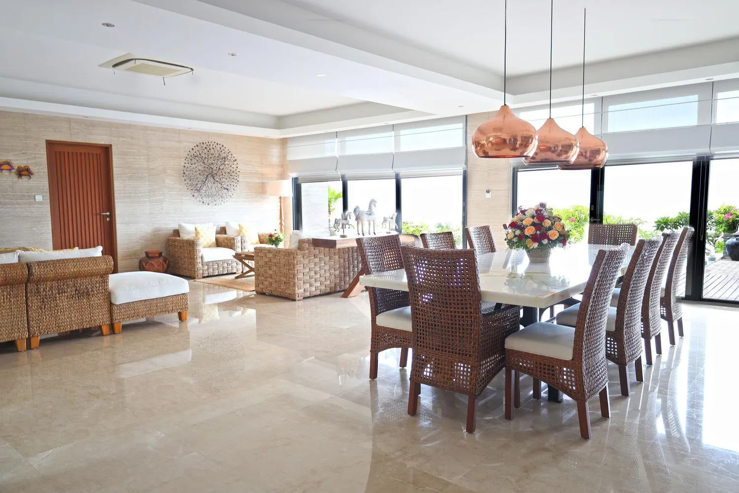 Living room in Moritz Palm Villa
