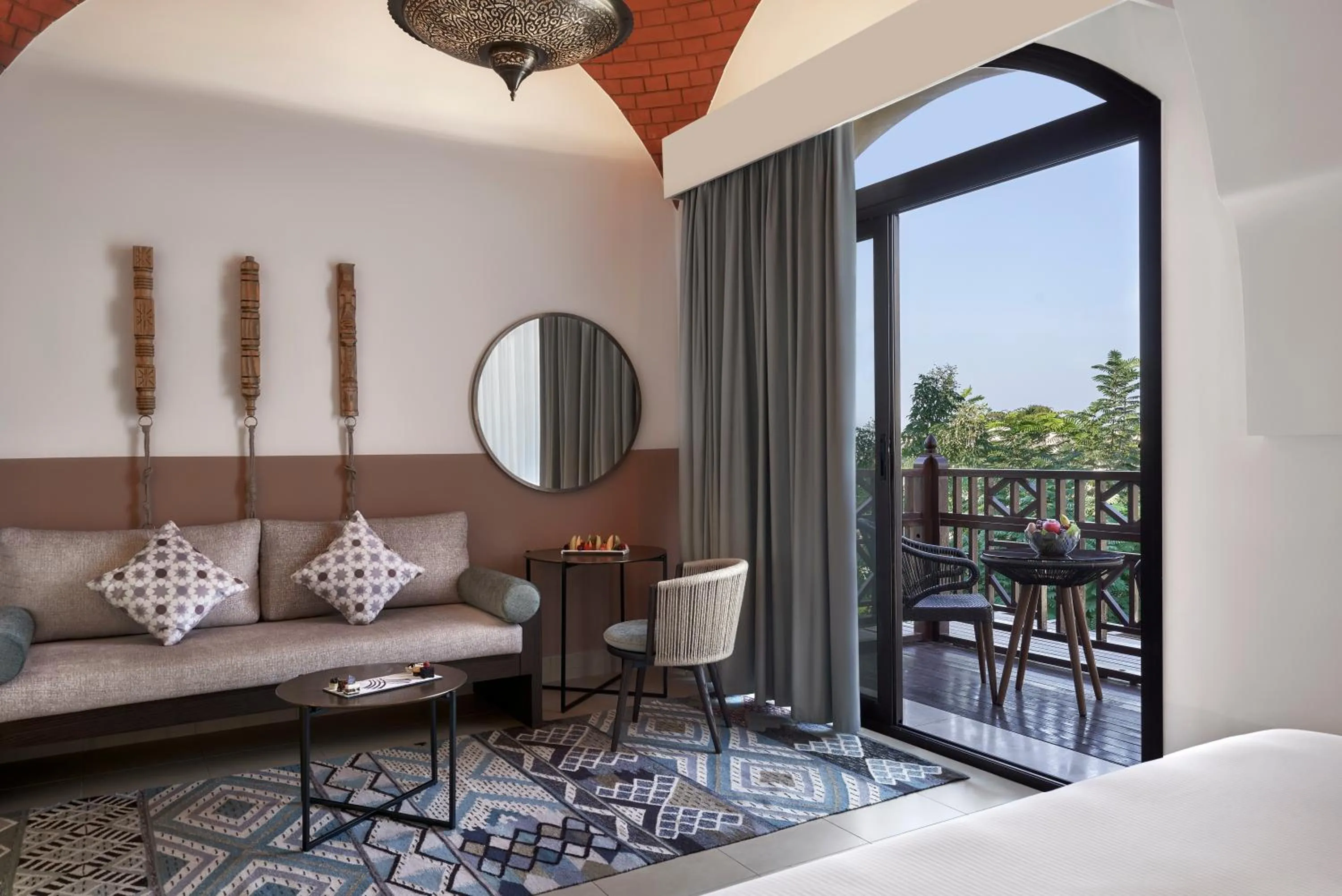 View (from property/room), Bed in The Cove Rotana Resort - Ras Al Khaimah