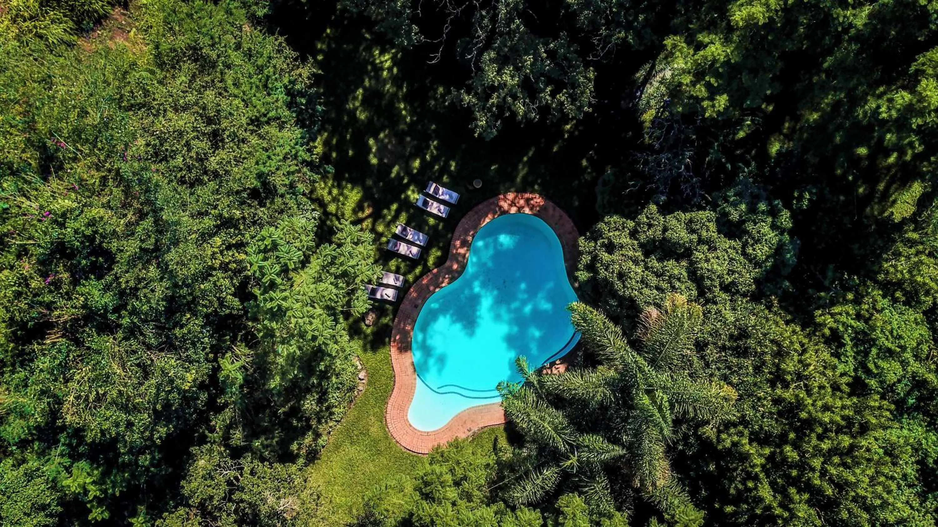Swimming pool in Mantenga Lodge
