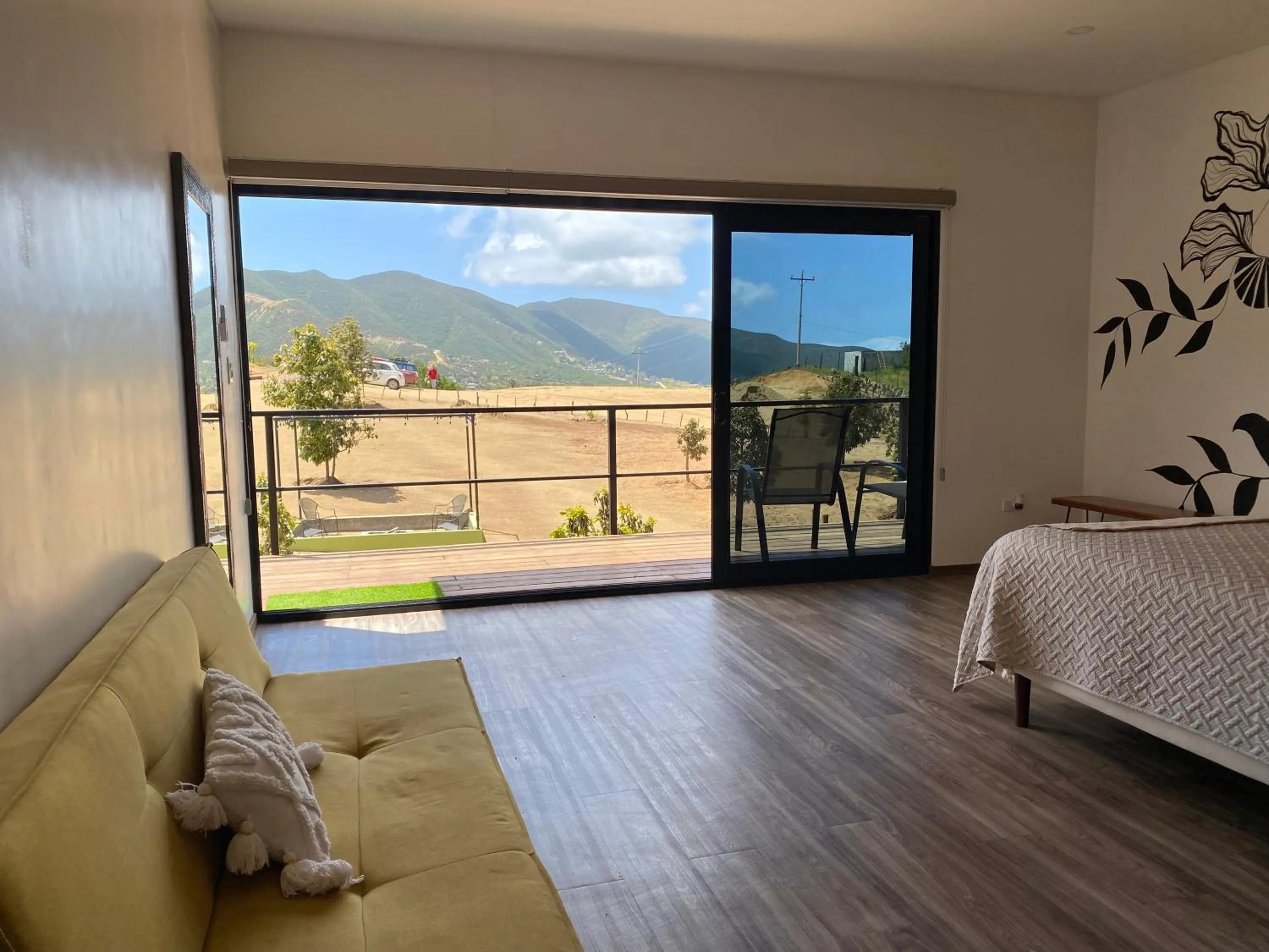 View (from property/room), Bed in Palta 60 Valle de Guadalupe