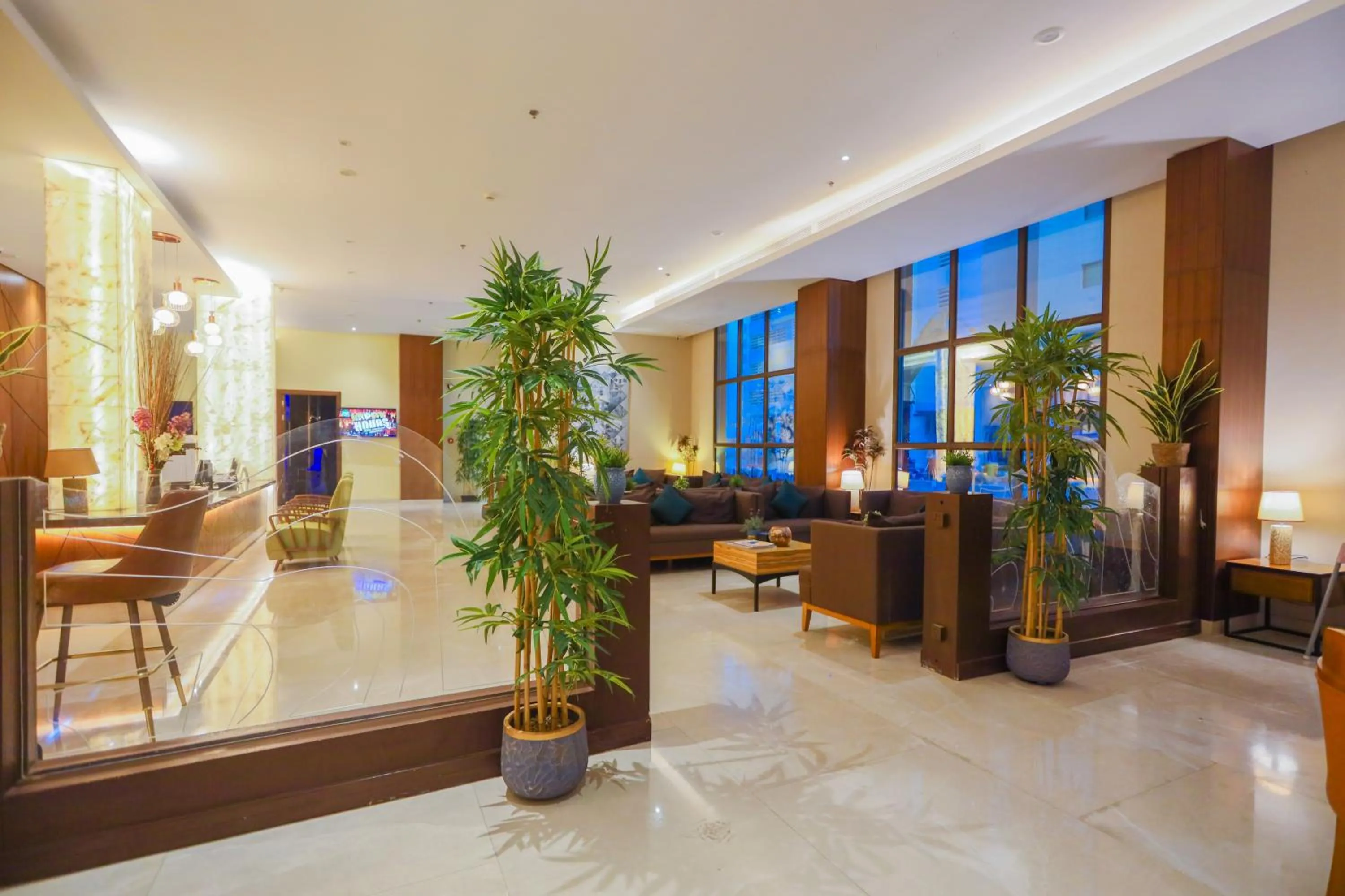 Lobby or reception in Ramee Palace Hotel