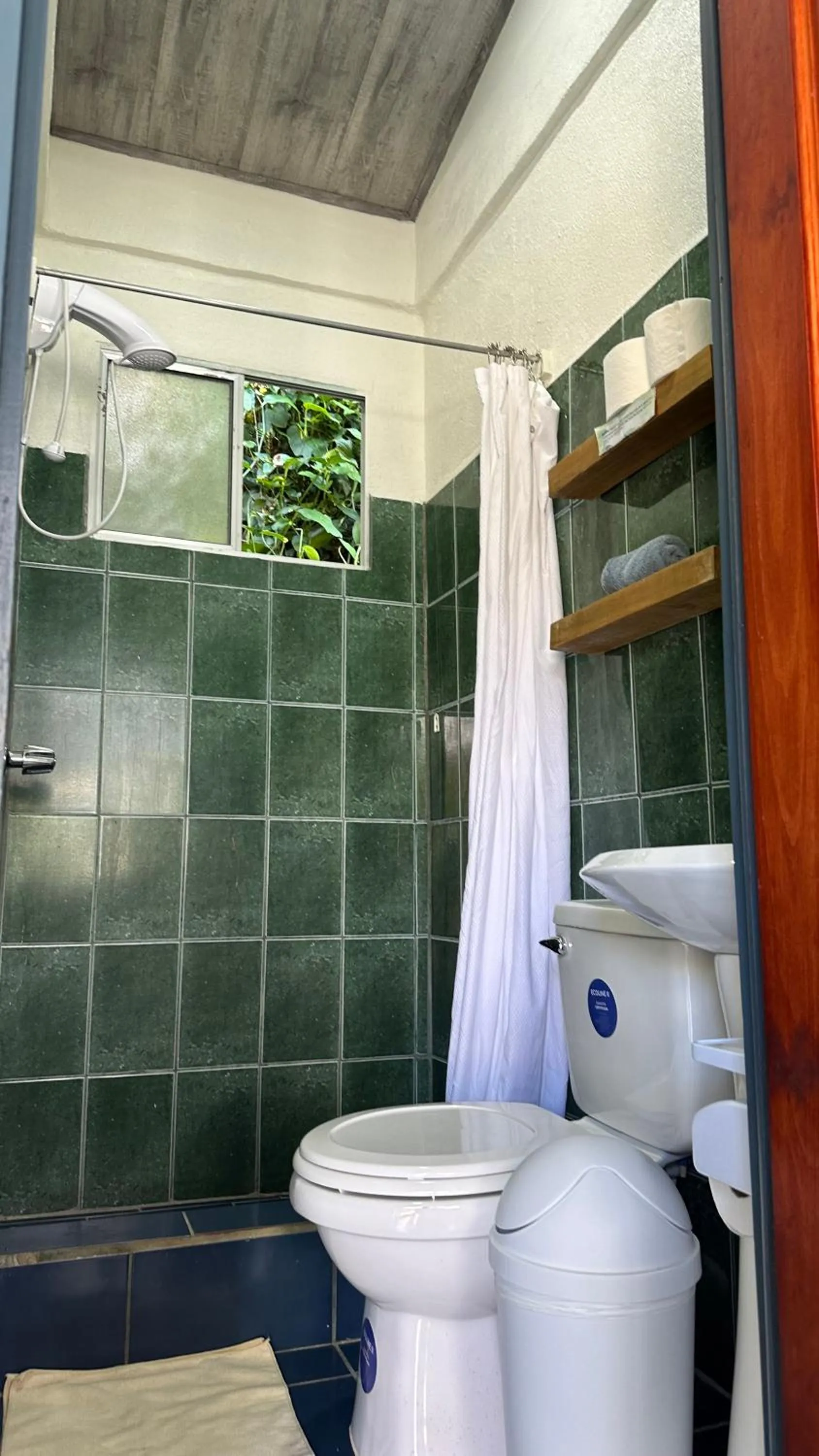 Shower in Rooms & Pool Macaws