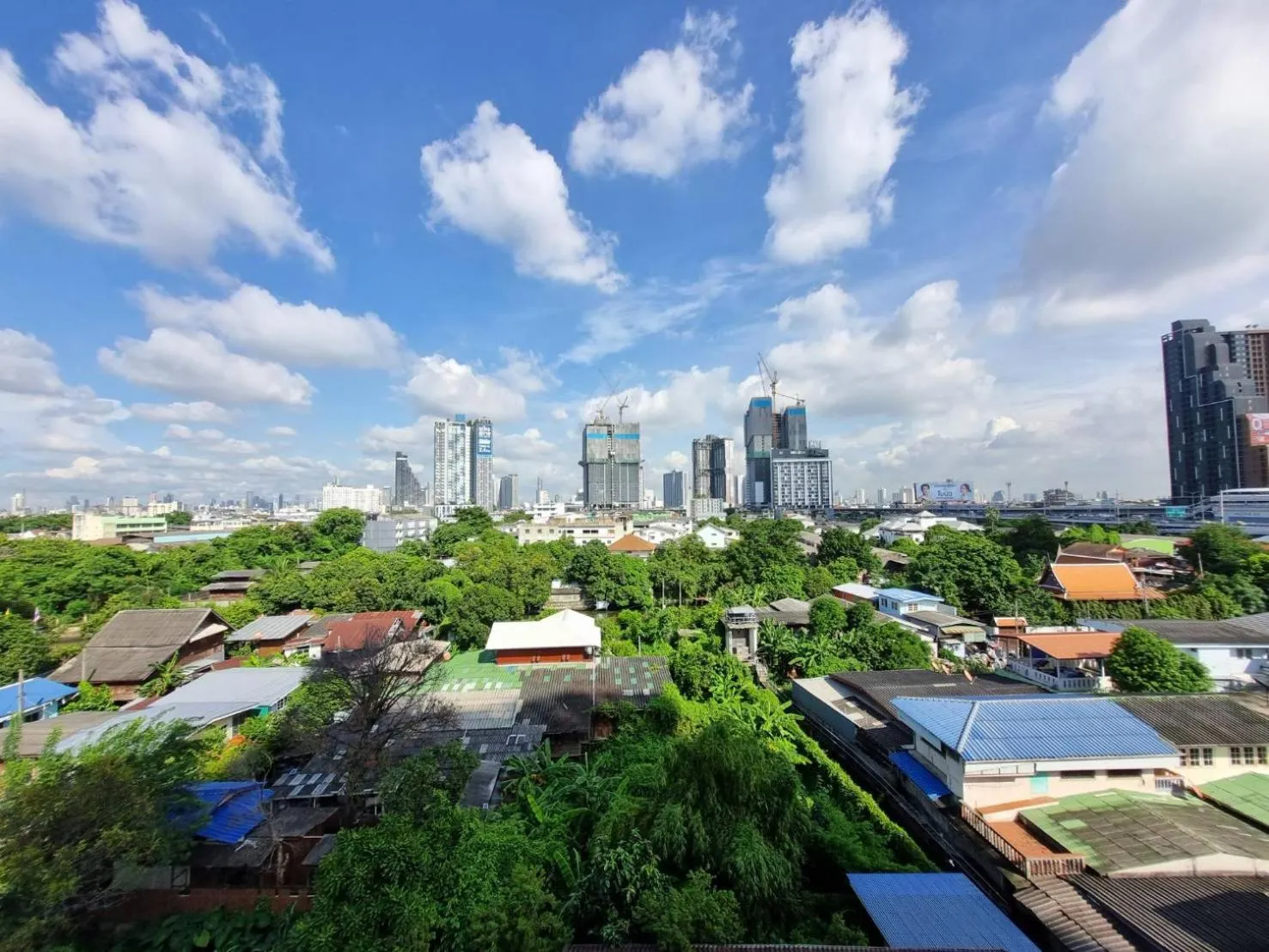 City view in Aqua Residences อควา เรสซิเดนซ์ ห้องพักใหม่ให้เช่า ติดรถไฟฟ้าสถานีวุฒากาศ