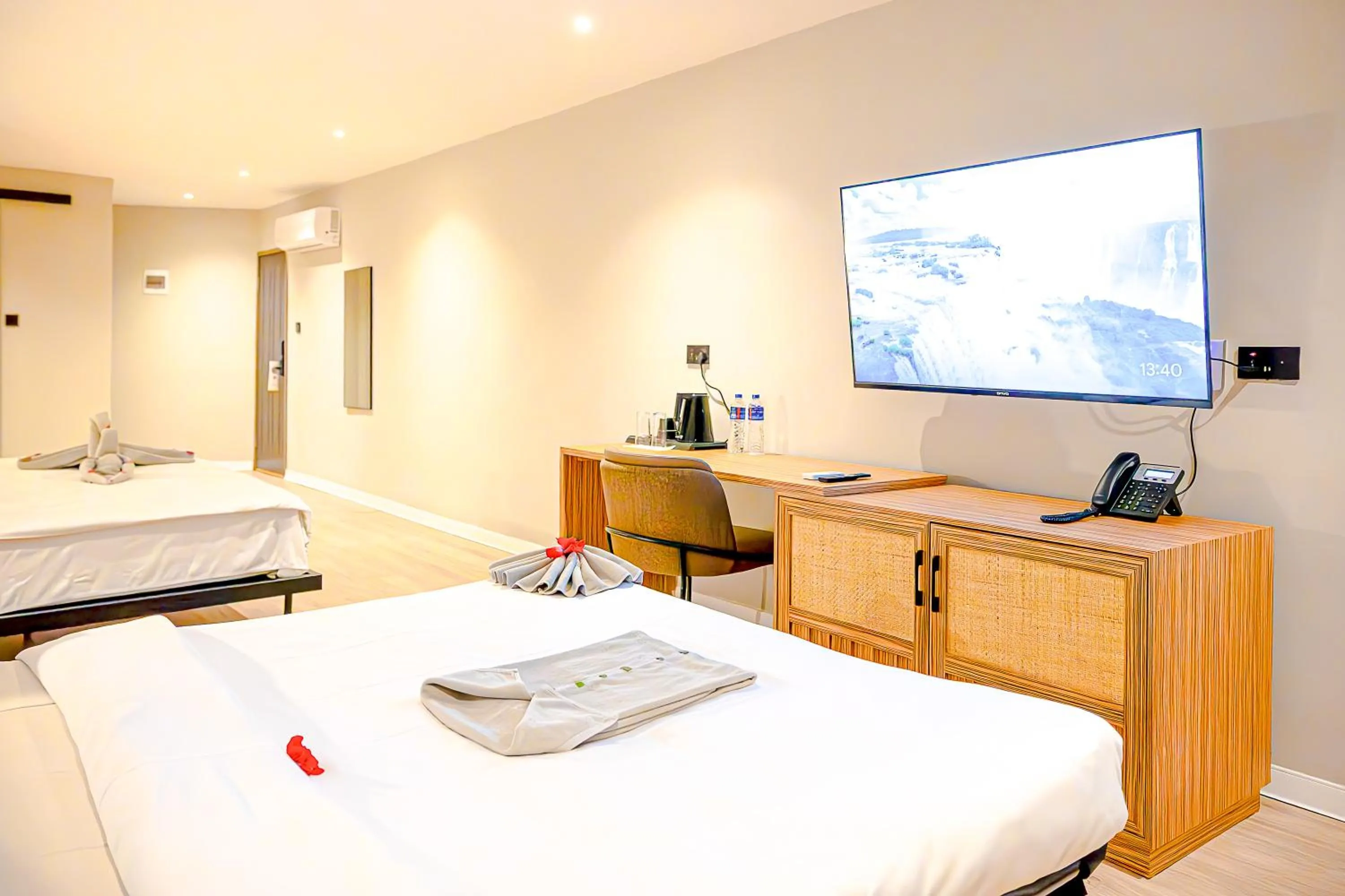 View (from property/room), Bed in Kombo Beach Resort