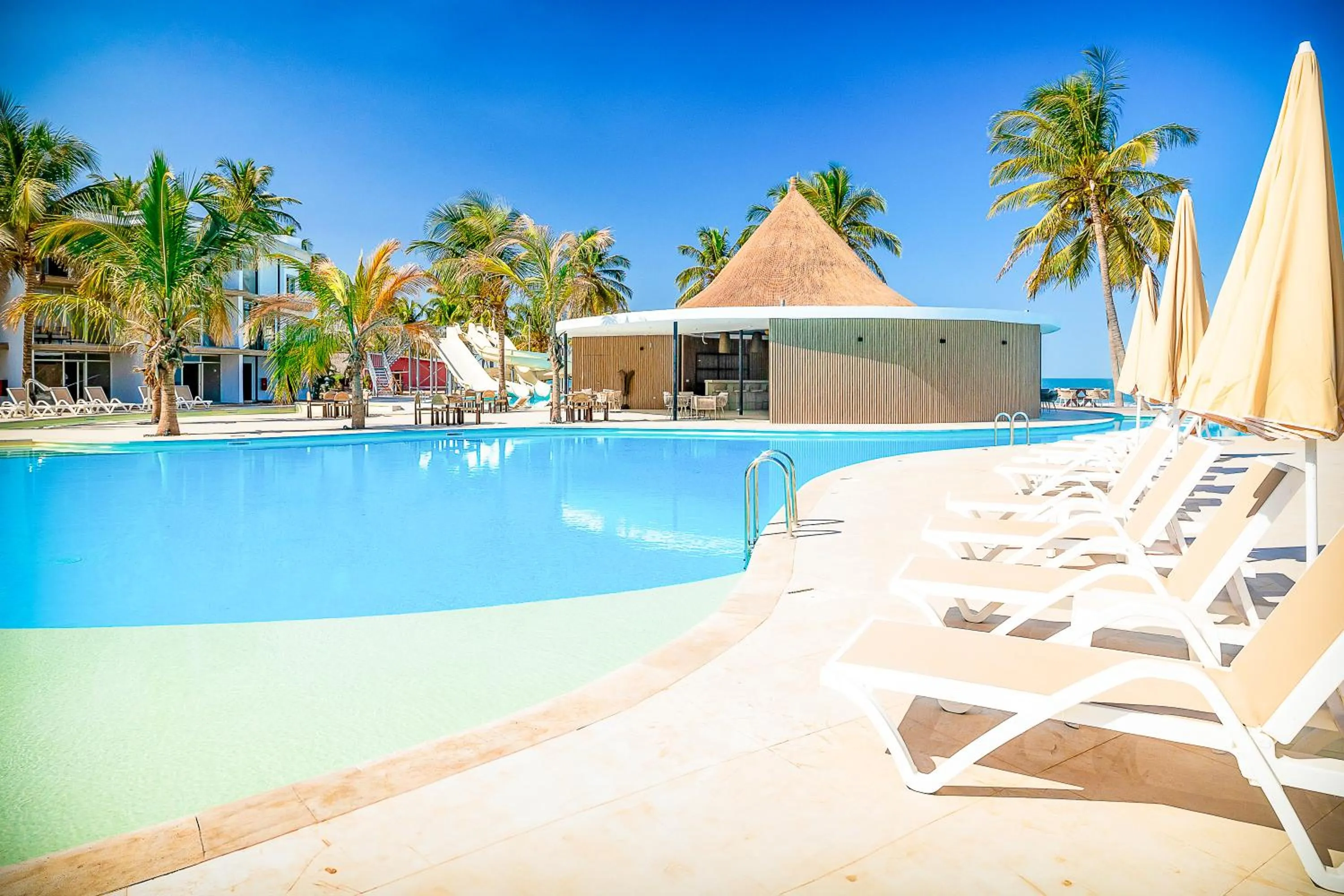 Pool view in Kombo Beach Resort