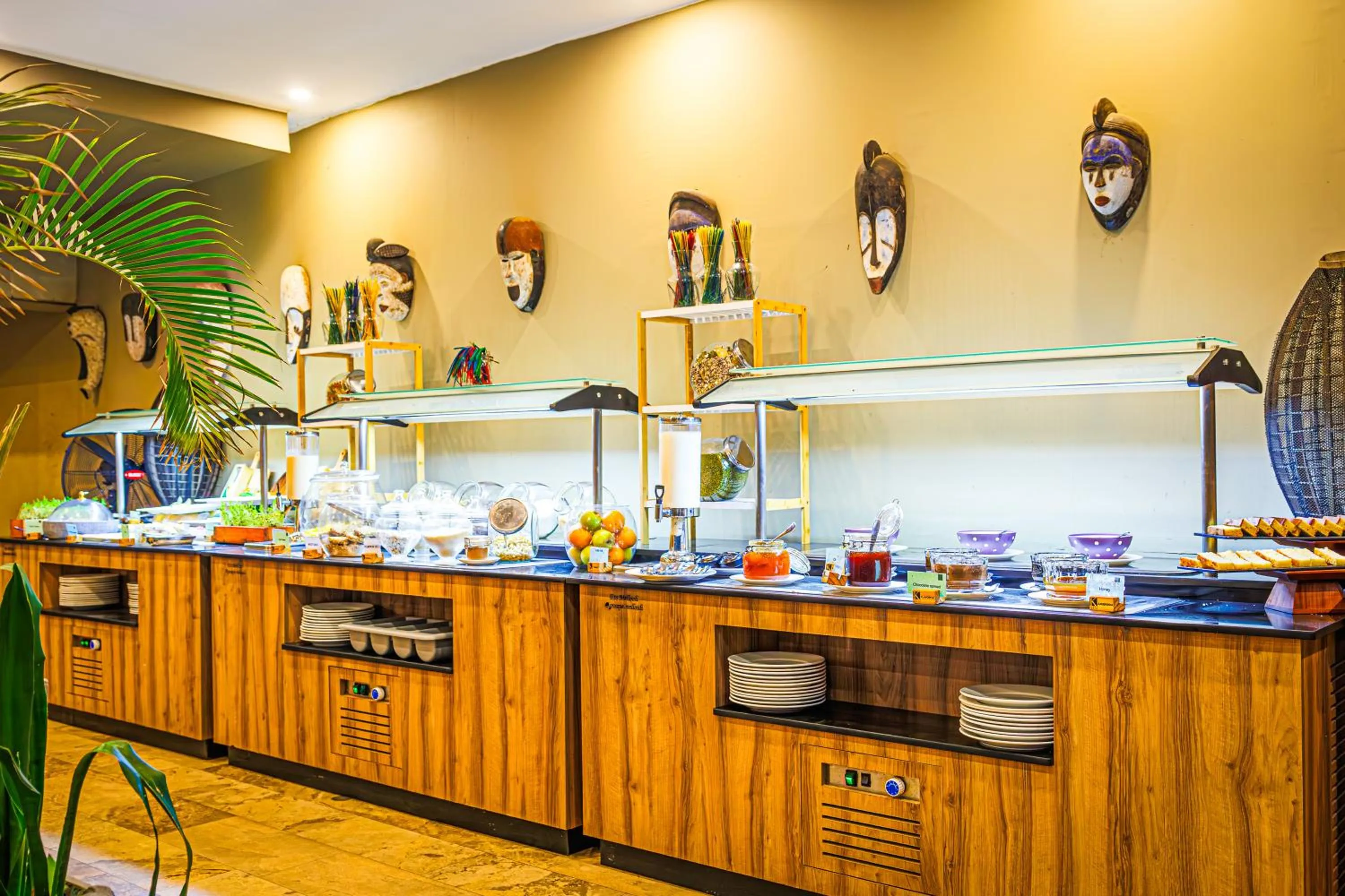 Buffet breakfast in Kombo Beach Resort