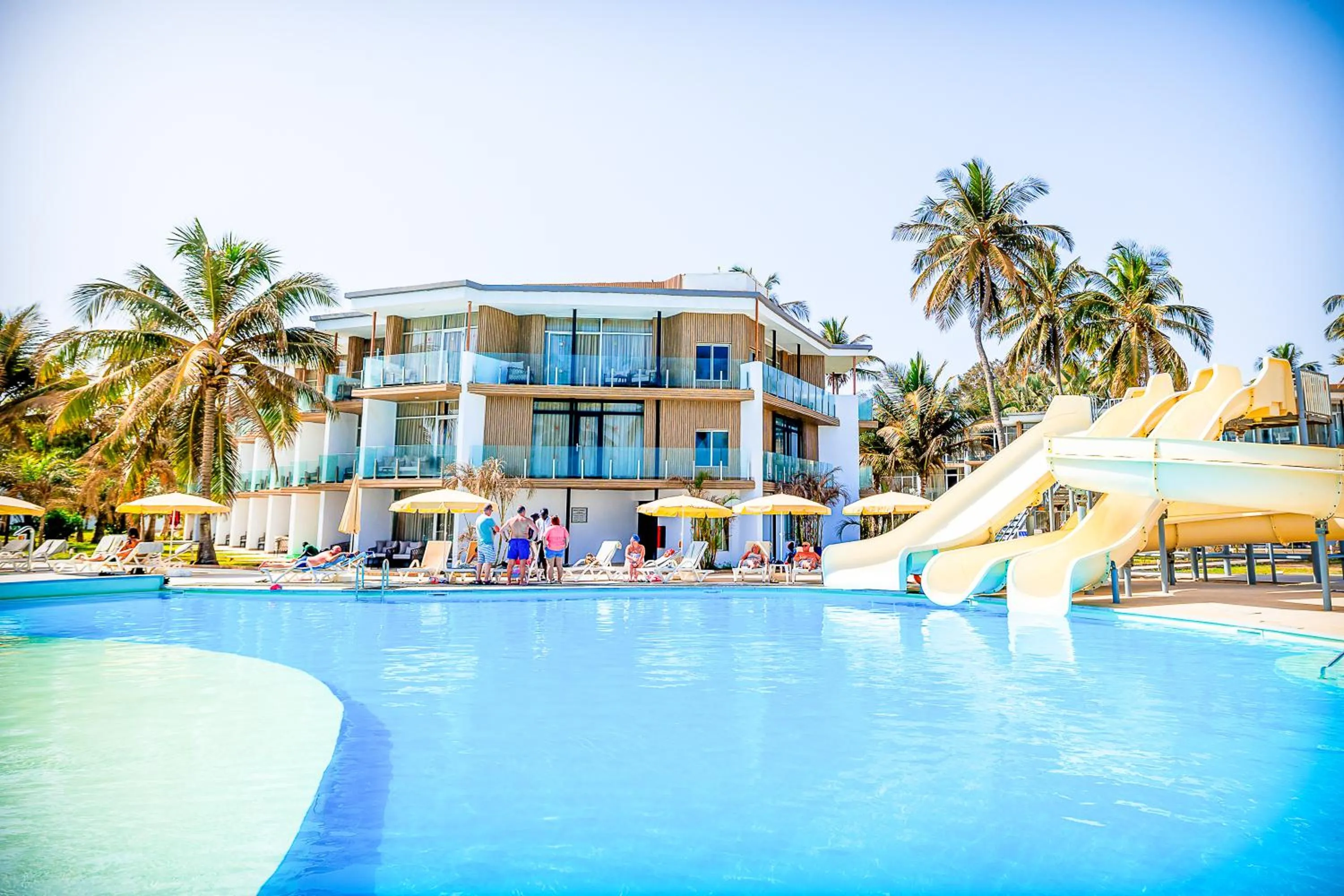 Pool view in Kombo Beach Resort