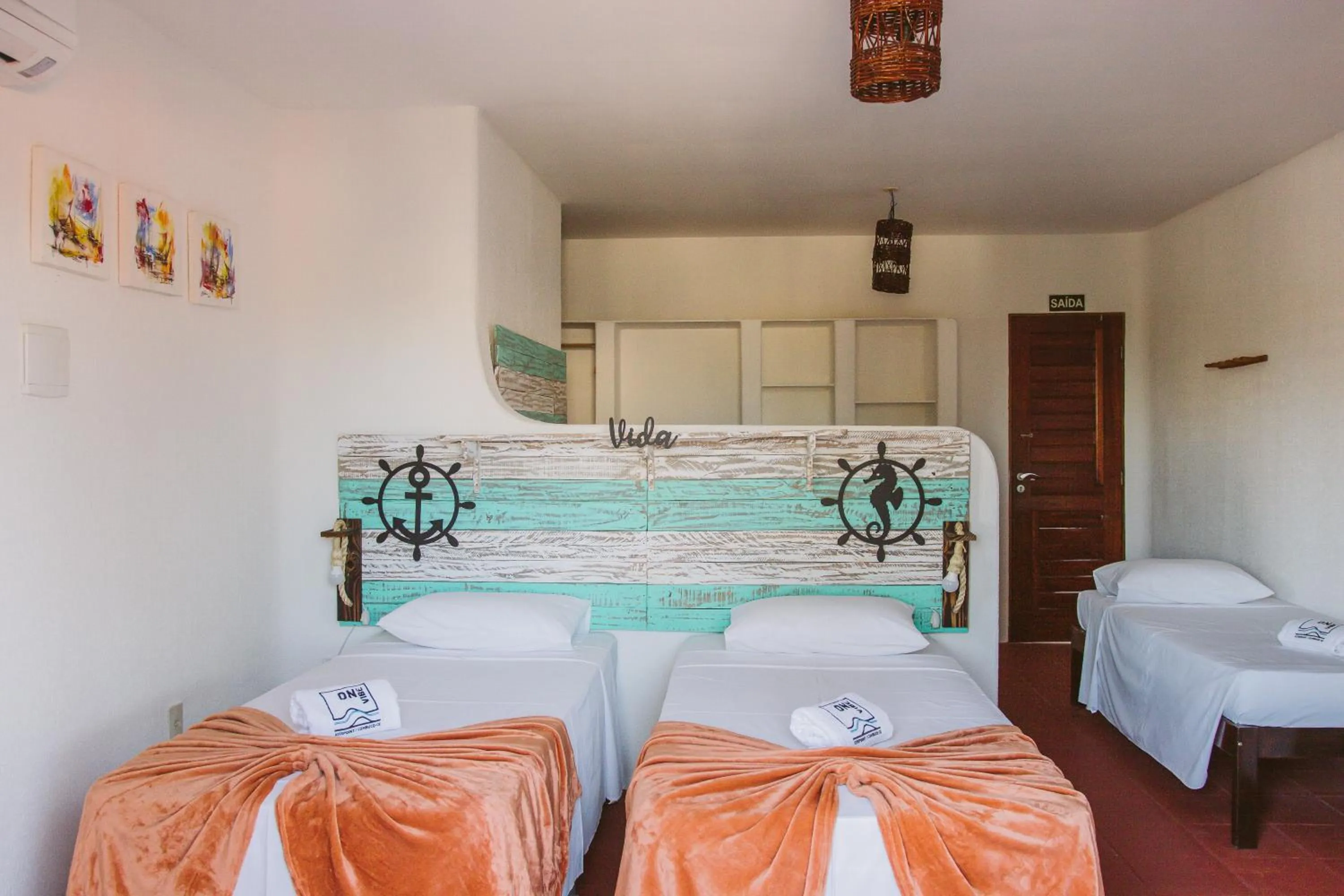 Bed in Pousada ON VIBE Cumbuco