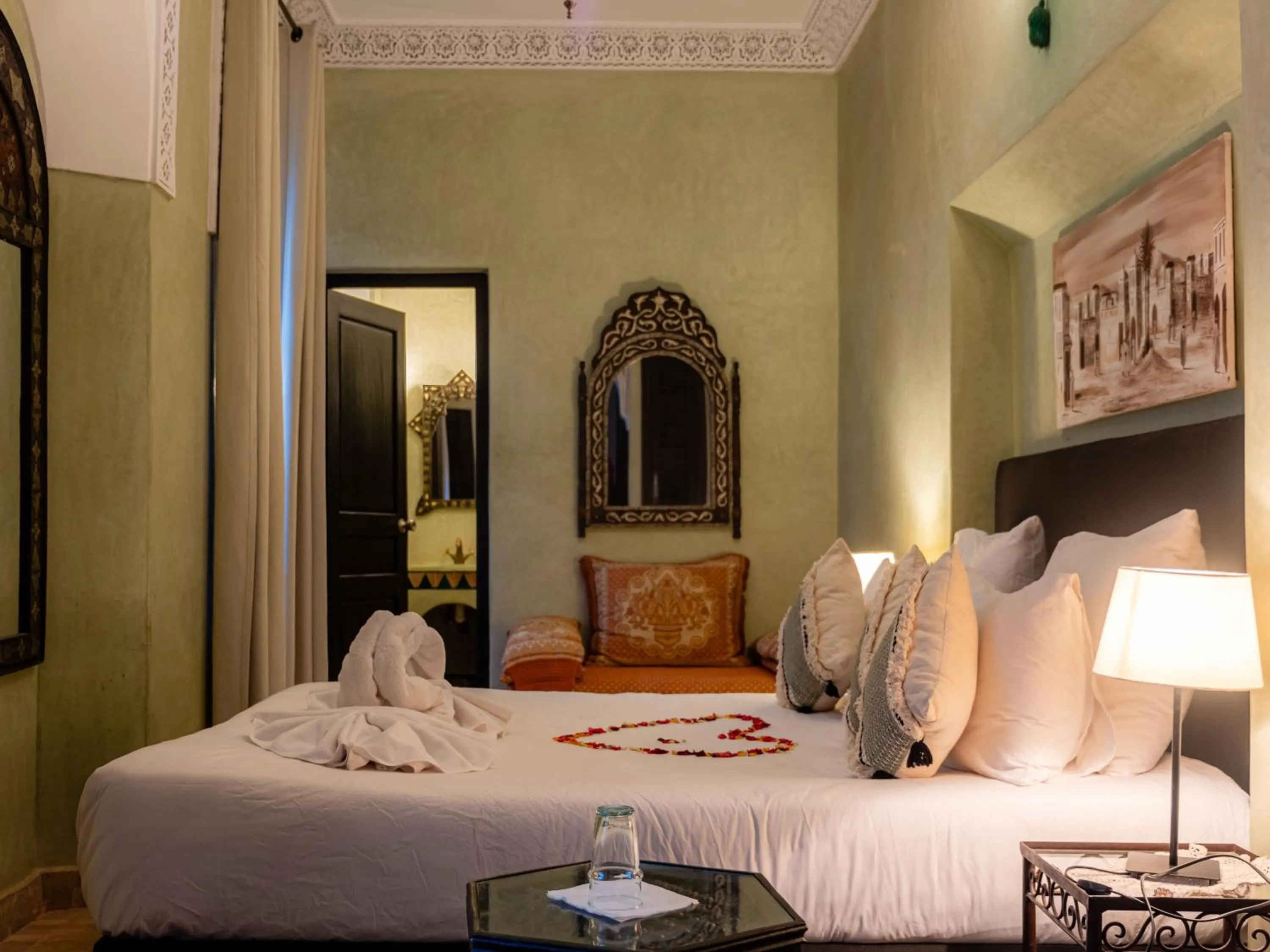 Bed in Riad Amegrad