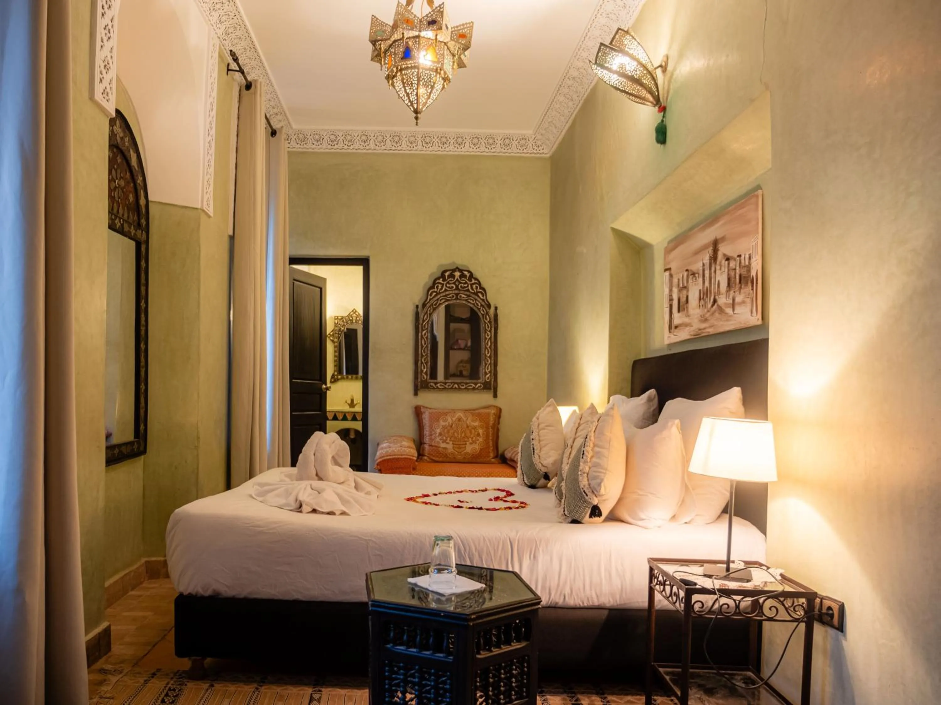 Bed in Riad Amegrad