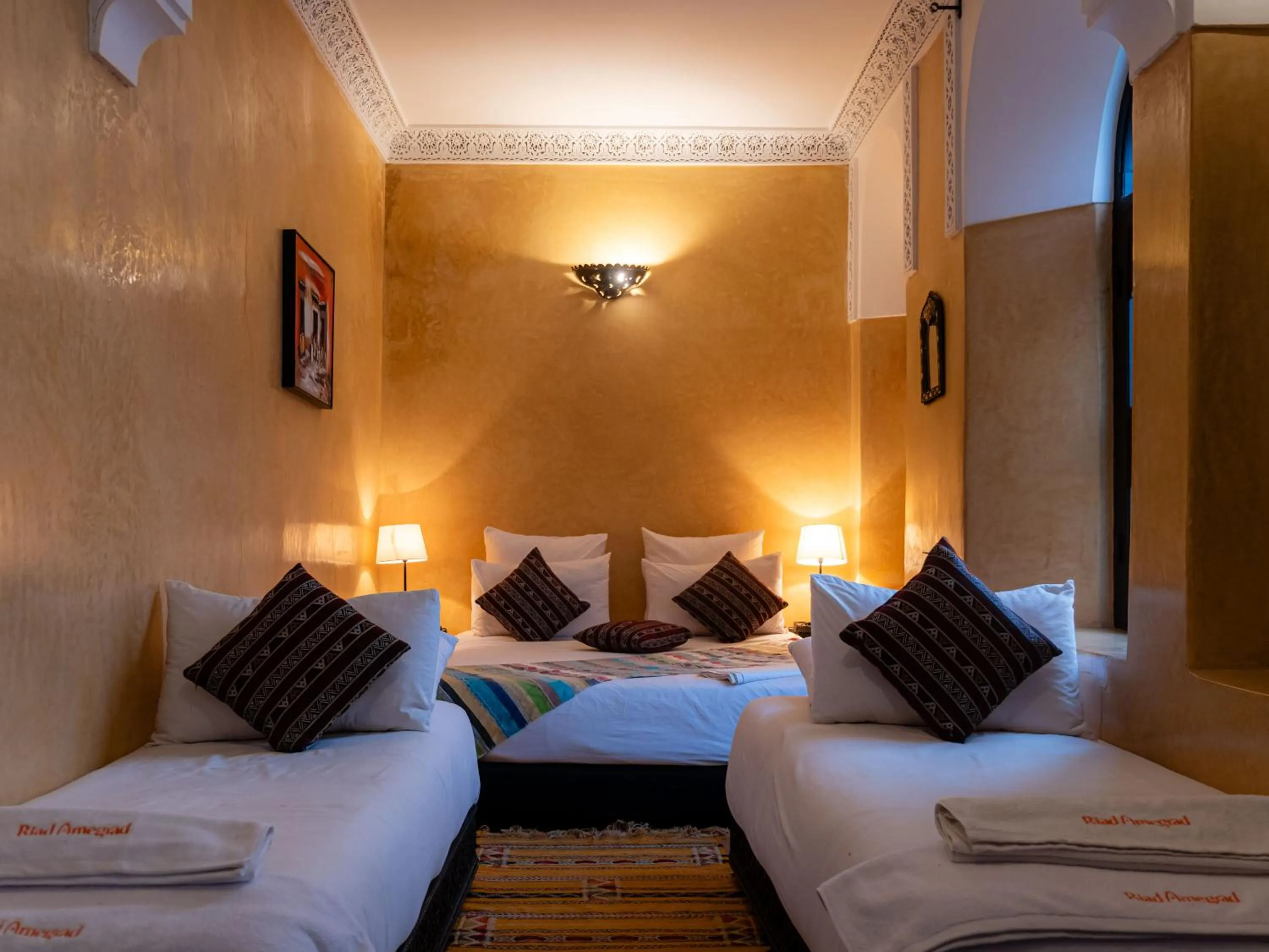 Bed in Riad Amegrad