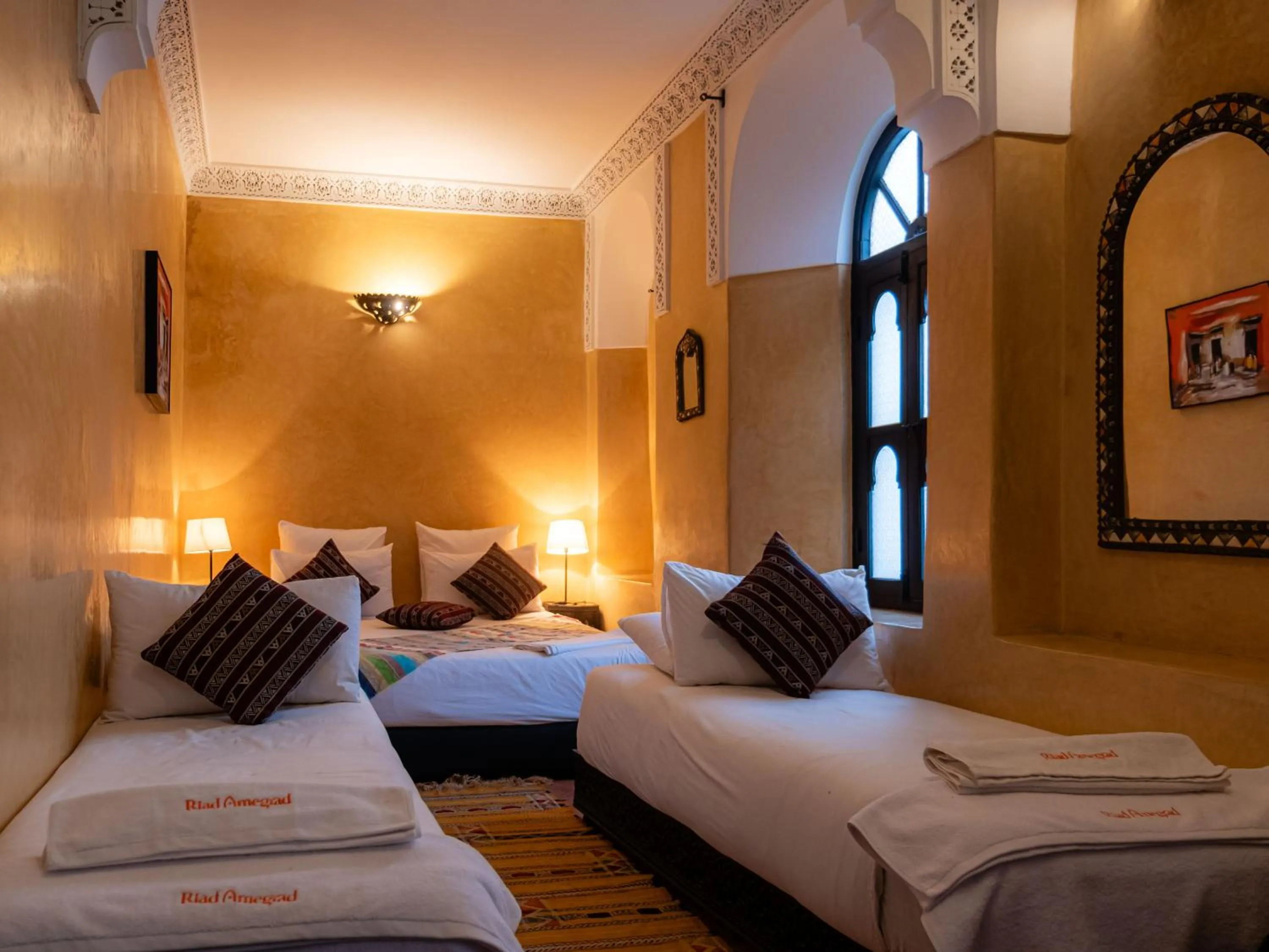 Bed in Riad Amegrad