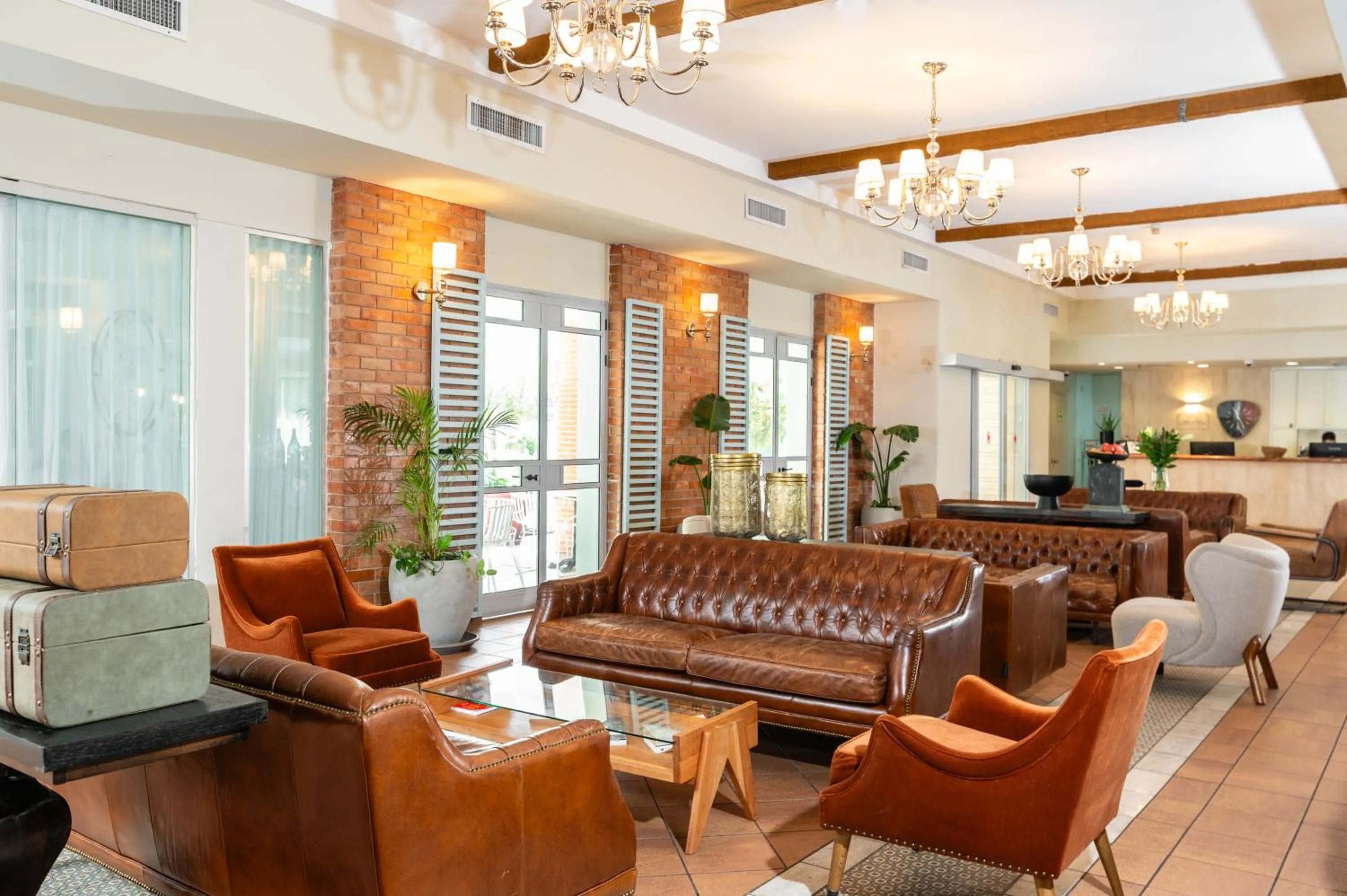 Seating area in Eden Inn