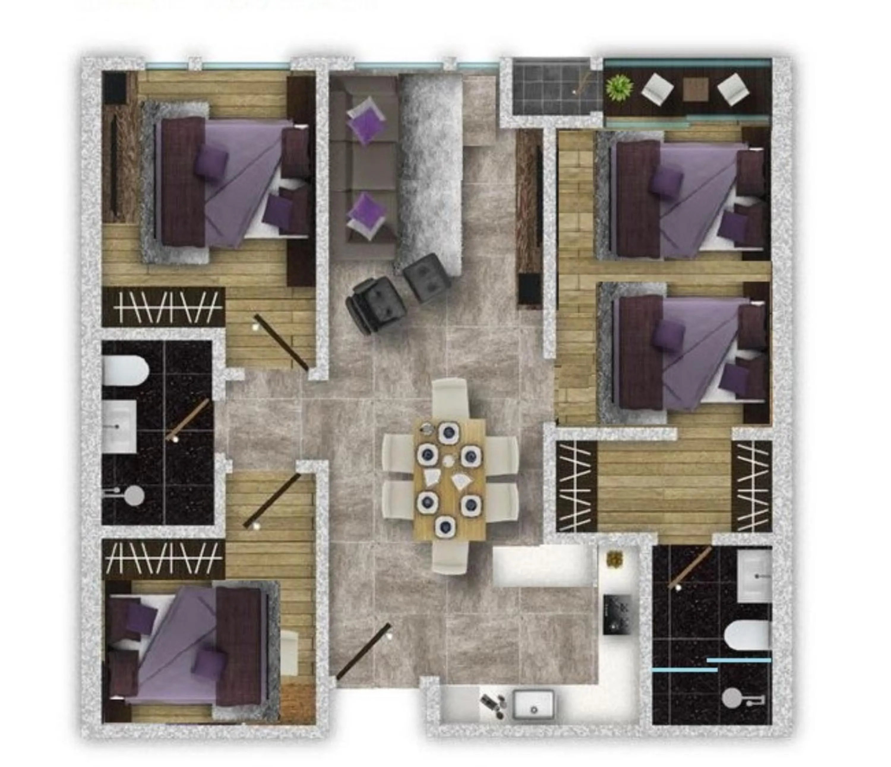 Floor plan in Opus Residence KL by EUcation Home