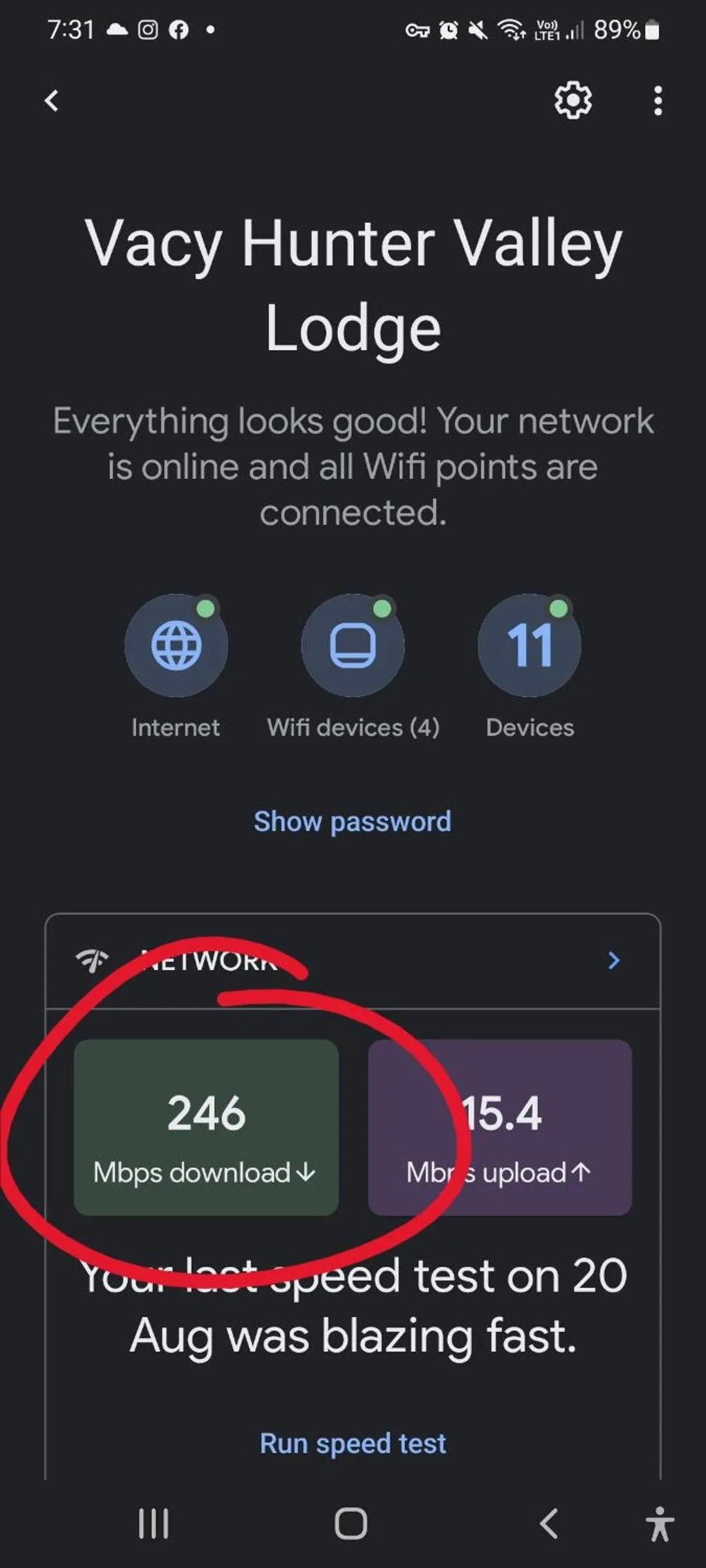 Logo/Certificate/Sign in Vacy Hunter Valley Lodge