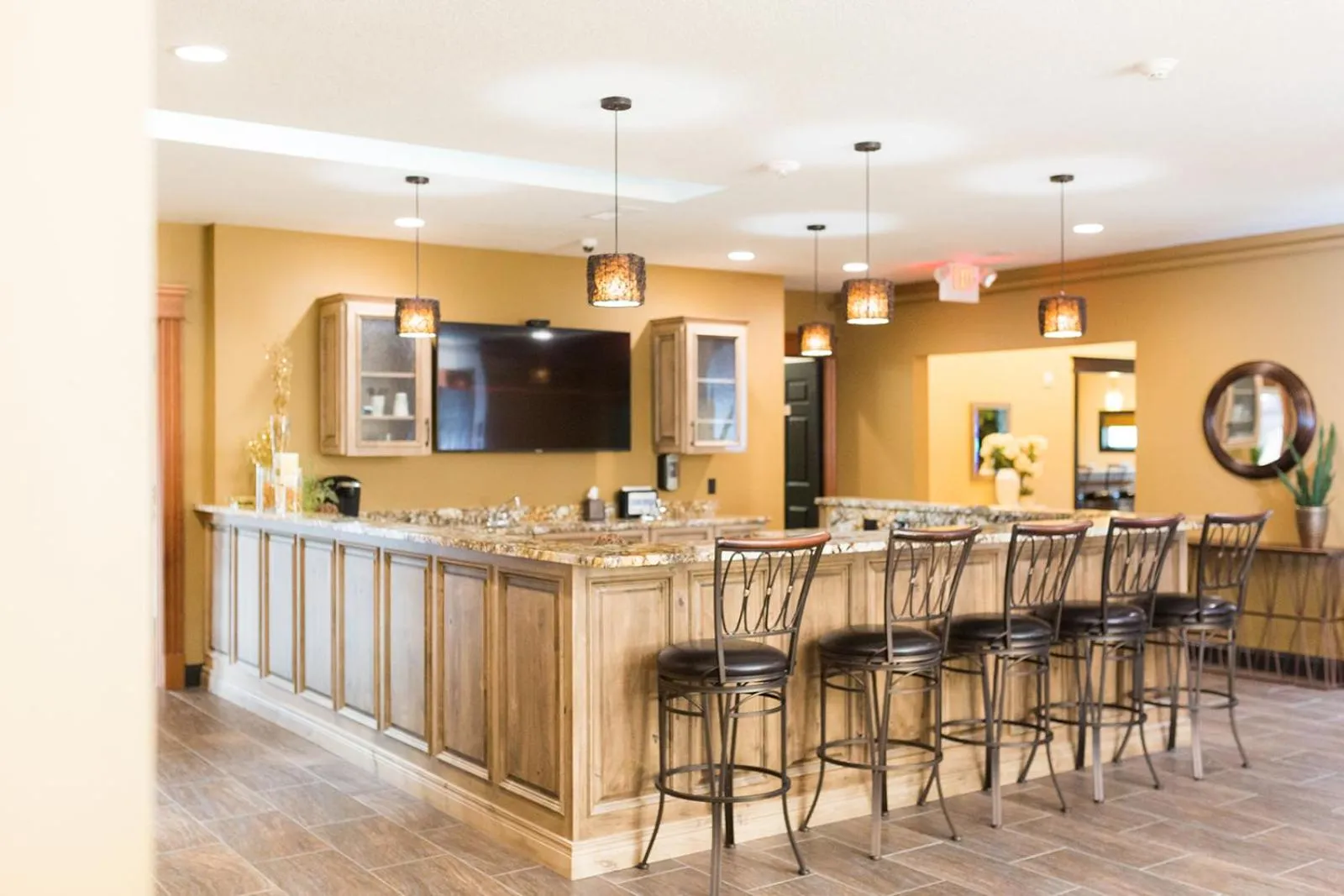 Dining area in River View Lodge